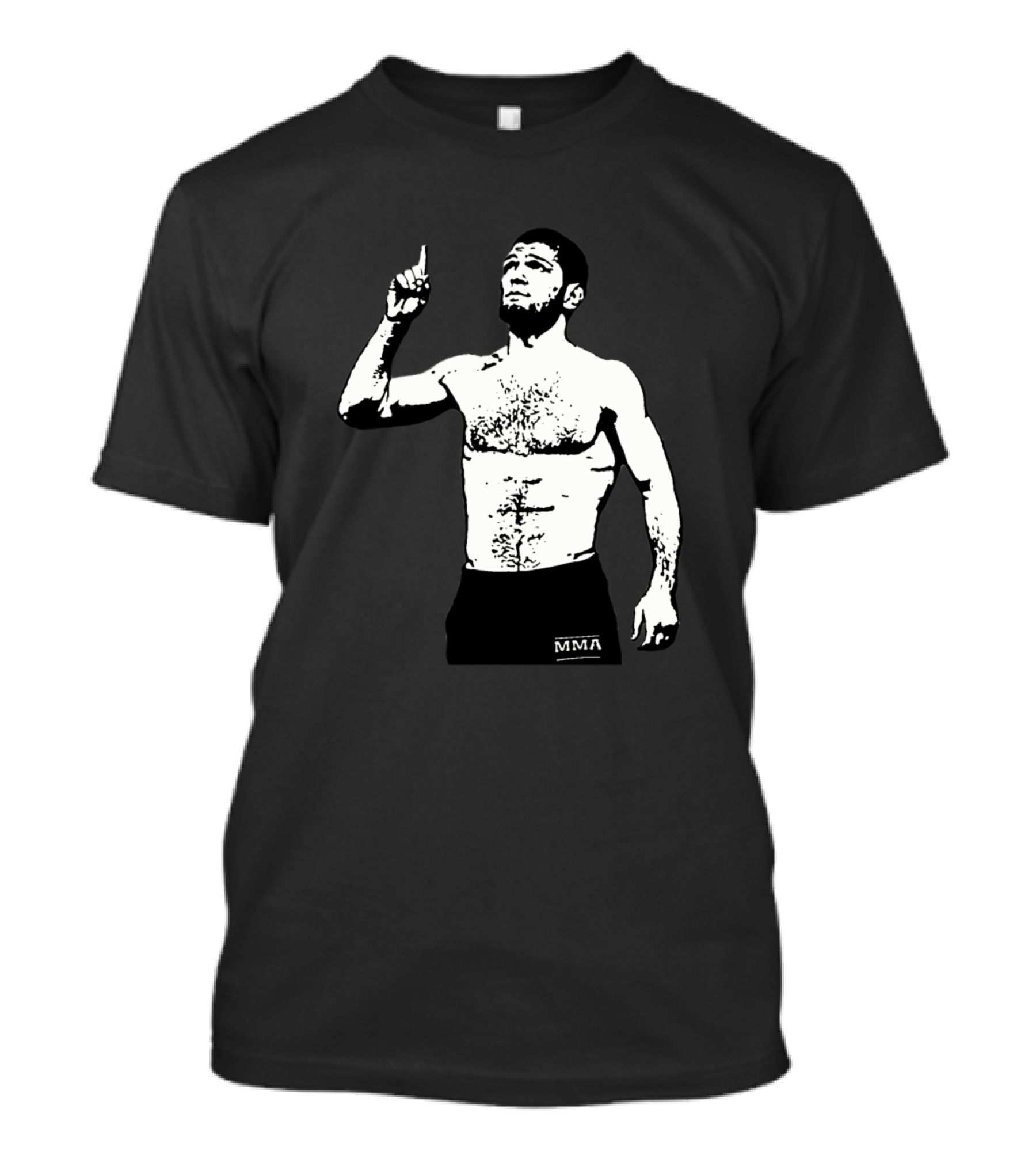 Shut Up And Train Khabib MMA Fighter Iconic Pose T-Shirt