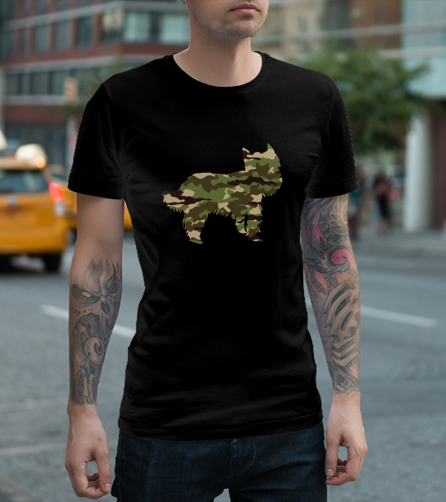 Yorkshire Terrier Camouflage Camo T-Shirt