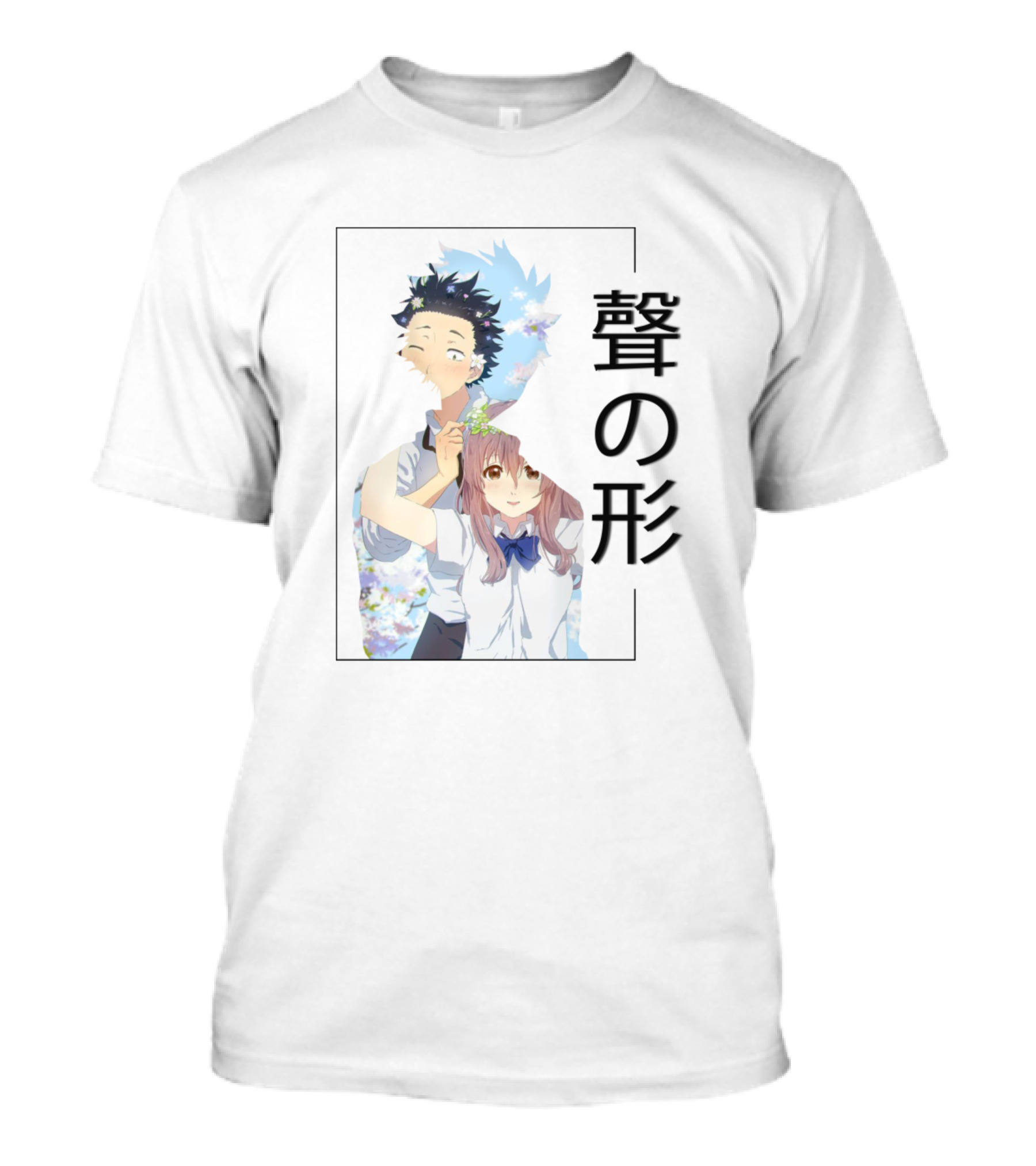 Koe No Katachi Anime Characters Blossoming Flower Scene T-Shirt