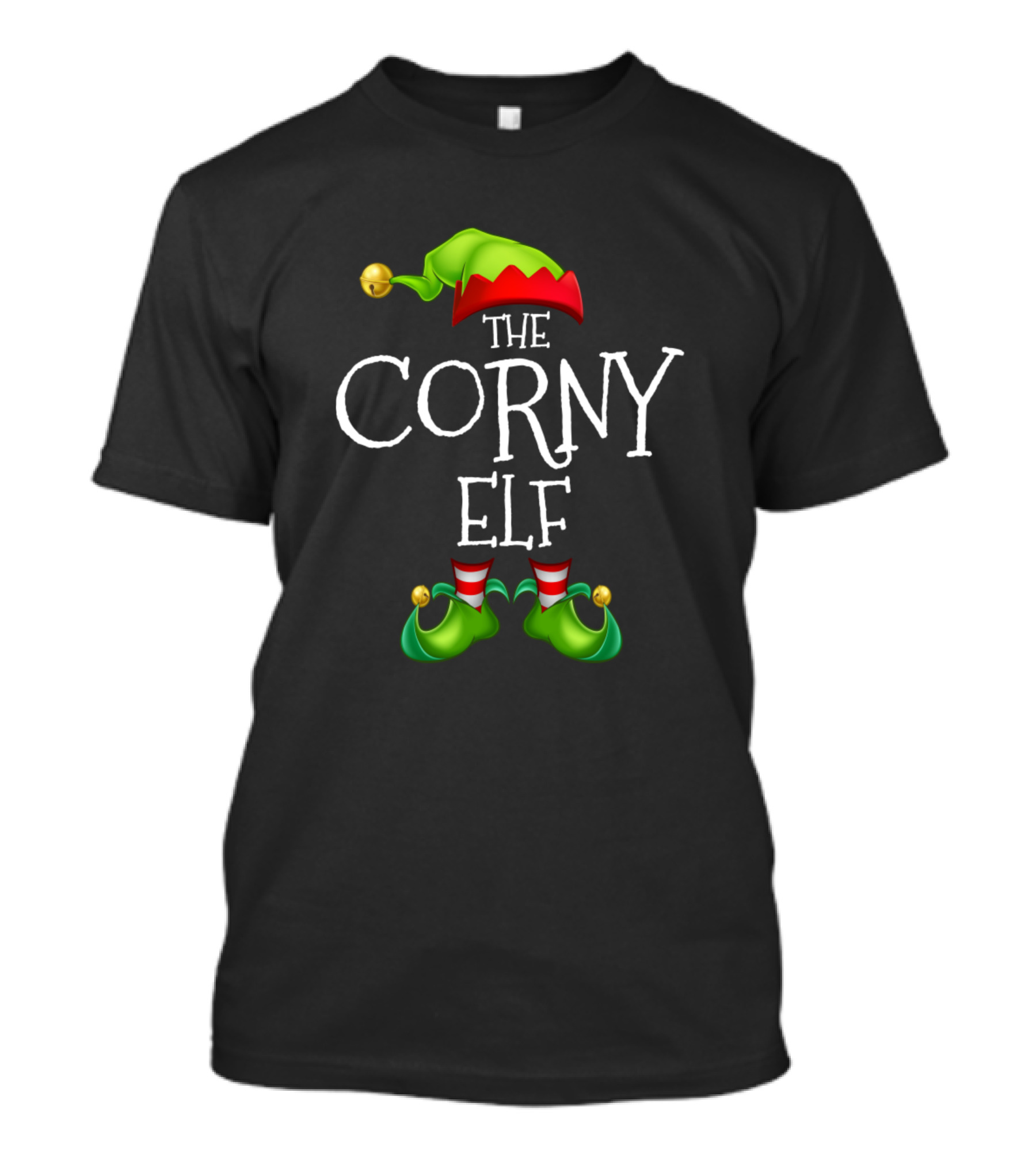 The Corny Elf Holiday Humor T-Shirt