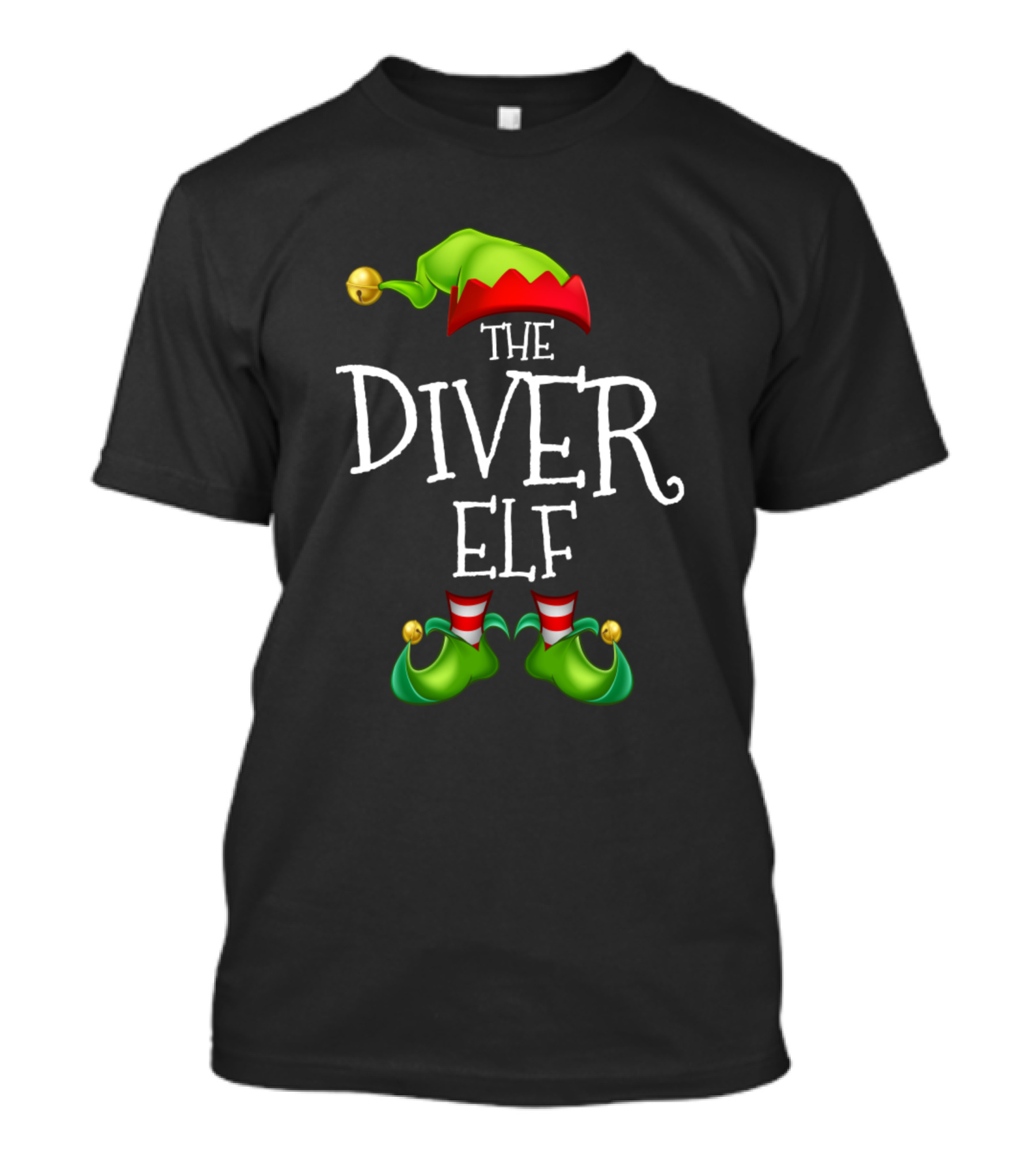 THE DIVER ELF Holiday Costume T-Shirt