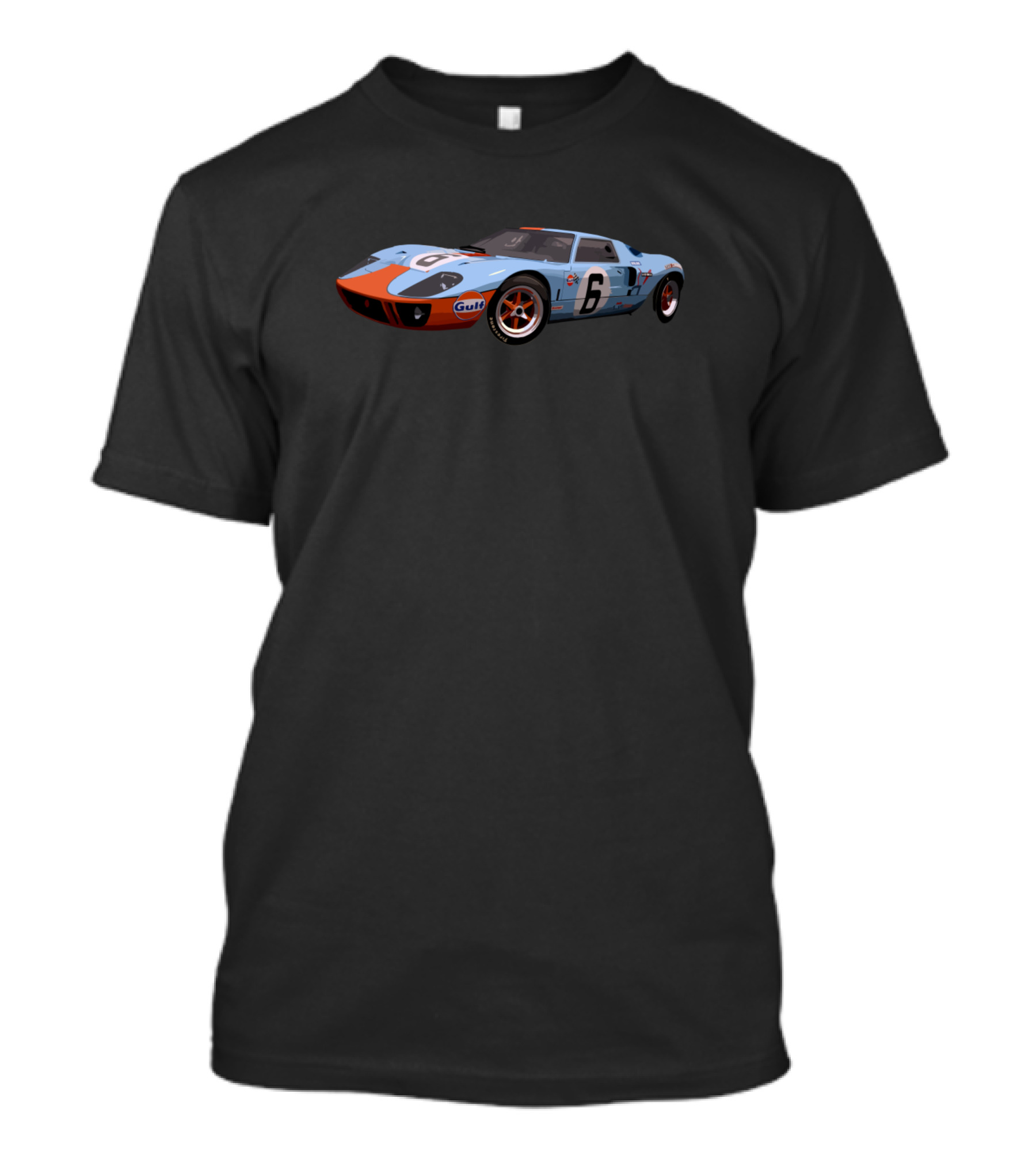 Gt40 Gulf Racing Number 6 American Champion T-Shirt