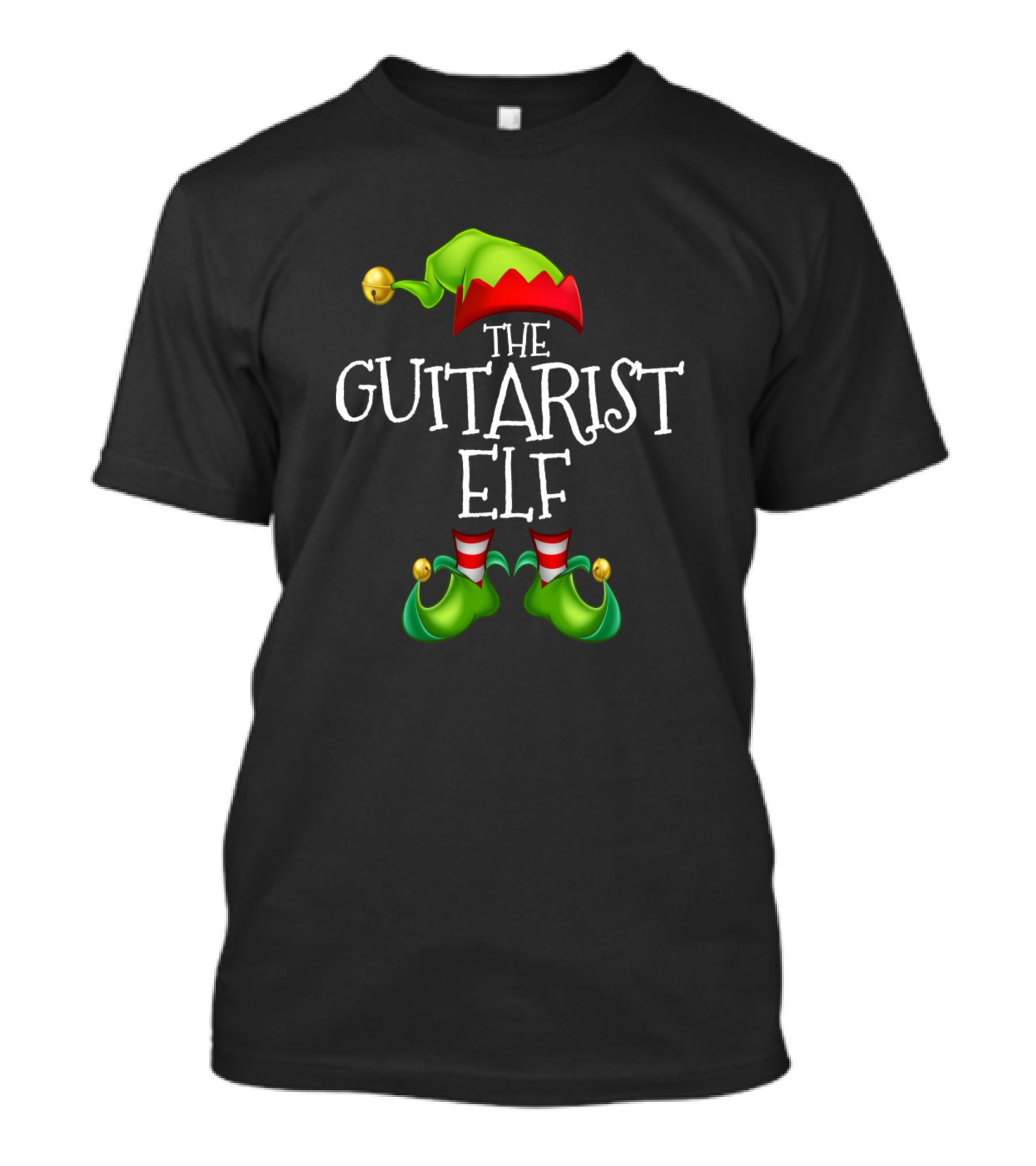 THE GUITARIST ELF HAT BOOTS STRIPED SOCKS T-Shirt