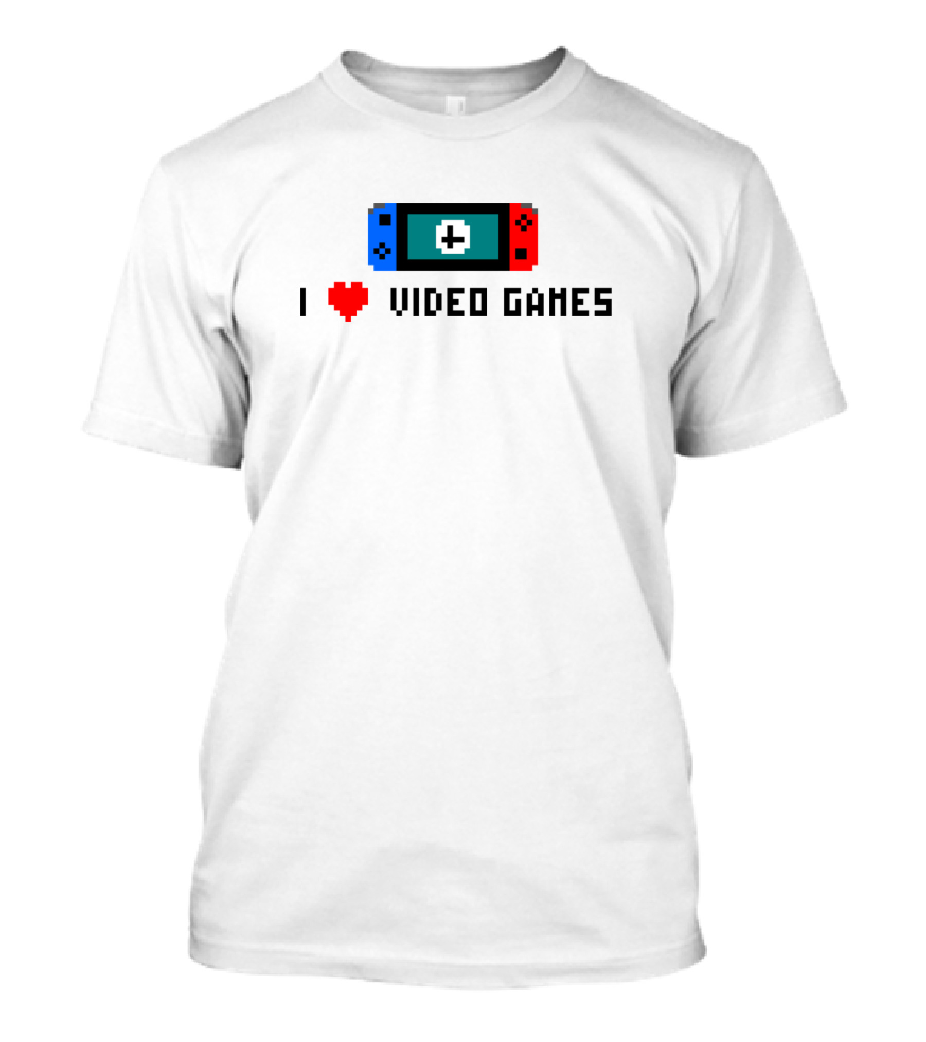 I Love Video Games Pixel Art Console T-Shirt