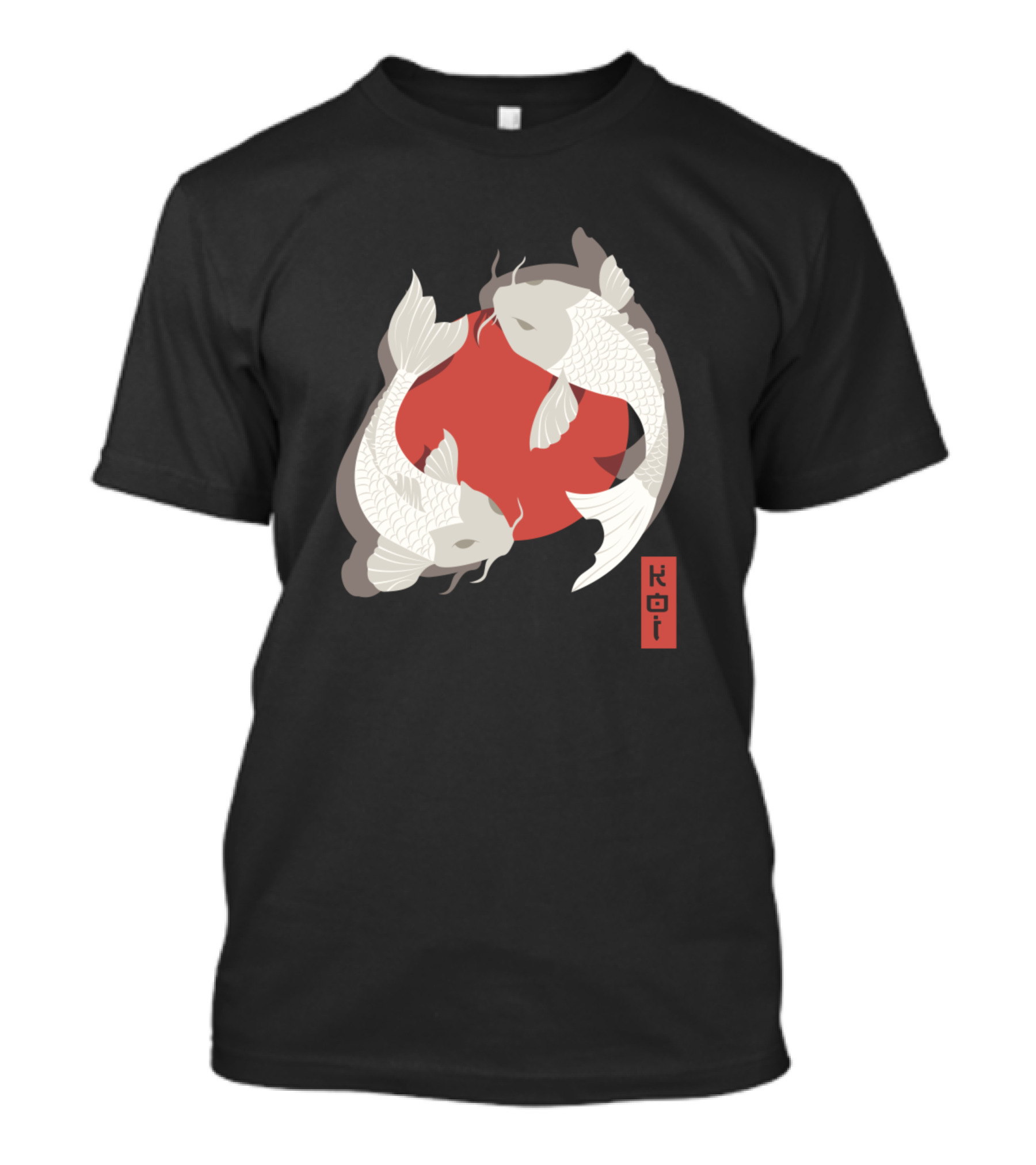 Koi Fish Japan Red Circle T-Shirt