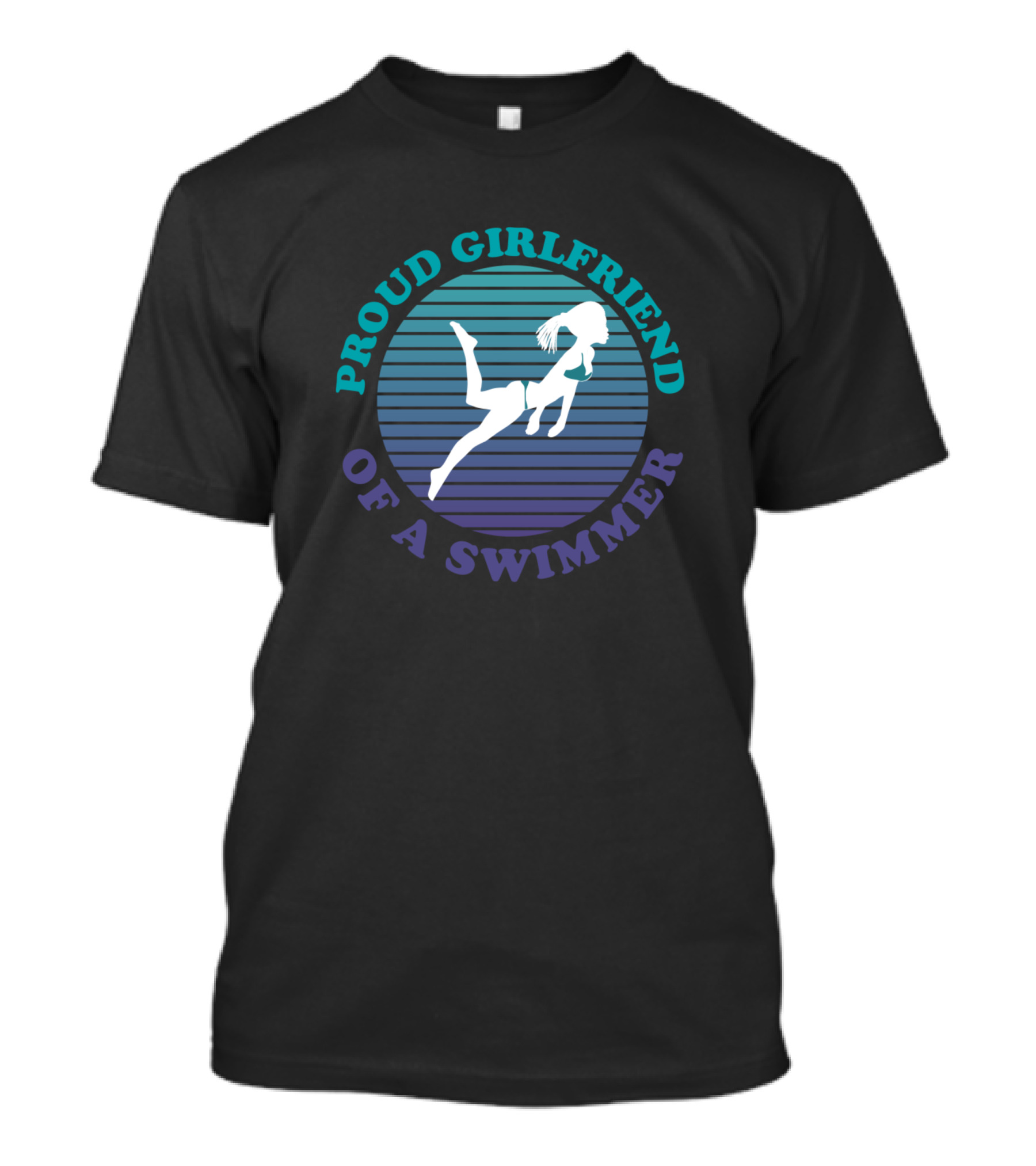Proud Girlfriend Of A Swimmer Diver T-Shirt