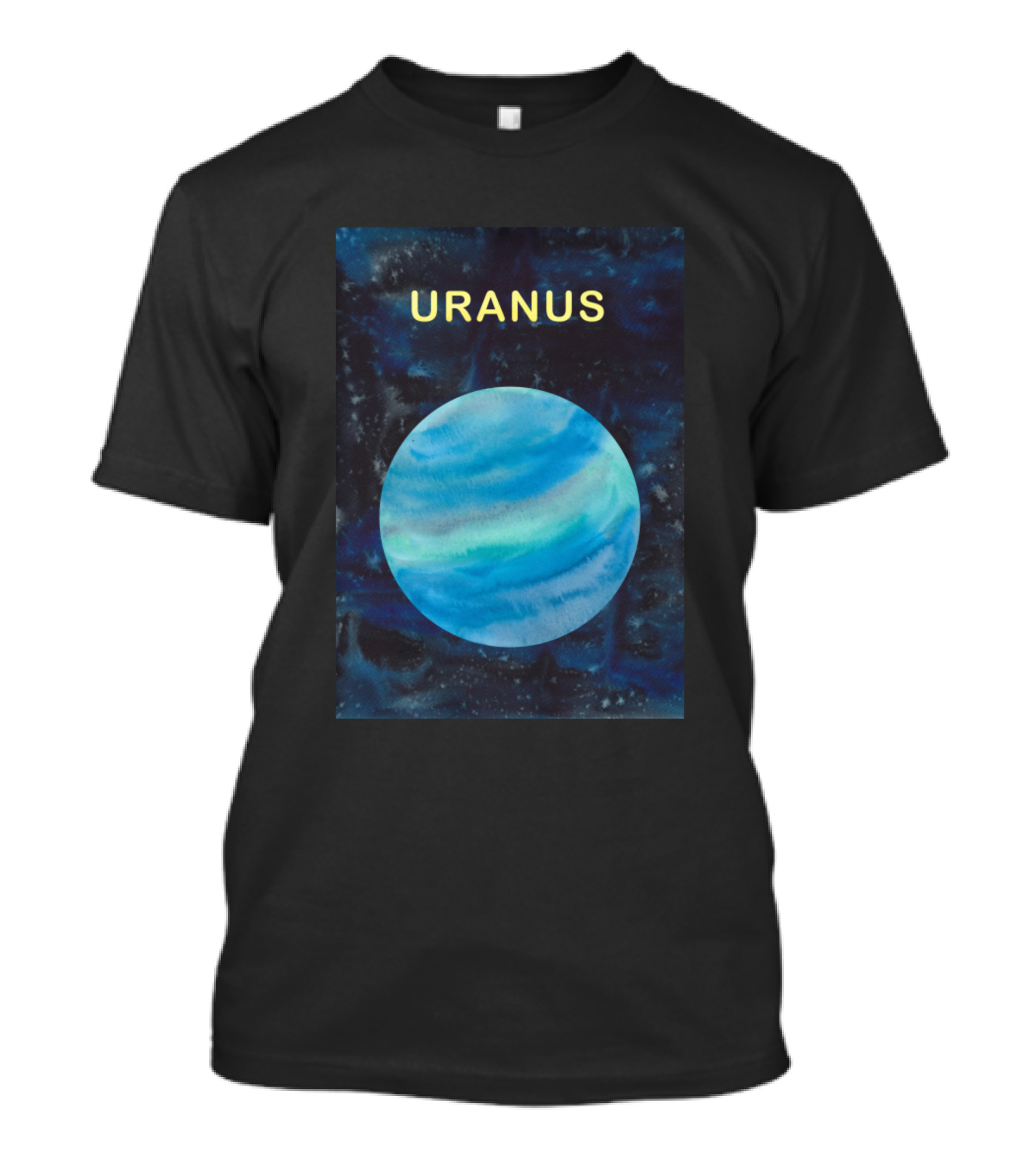 Uranus Planet Blue Galaxy Space T-Shirt