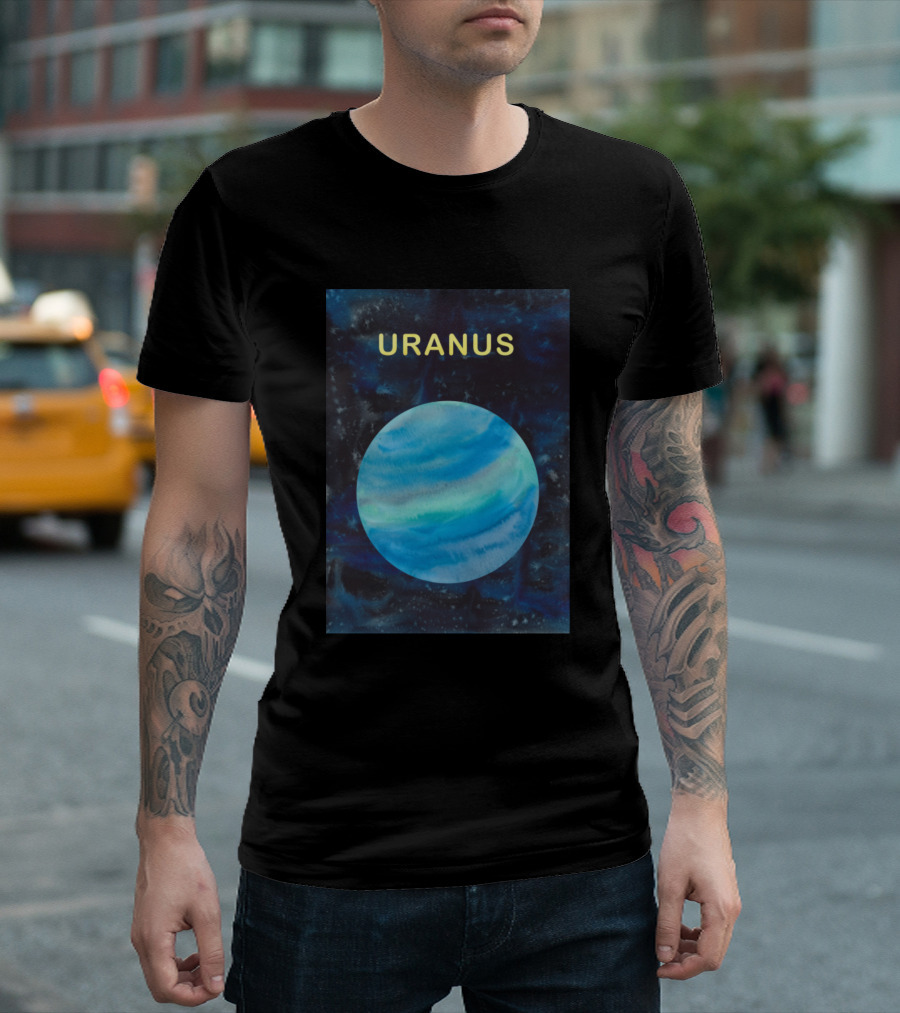 Uranus Planet Blue Galaxy Space T-Shirt