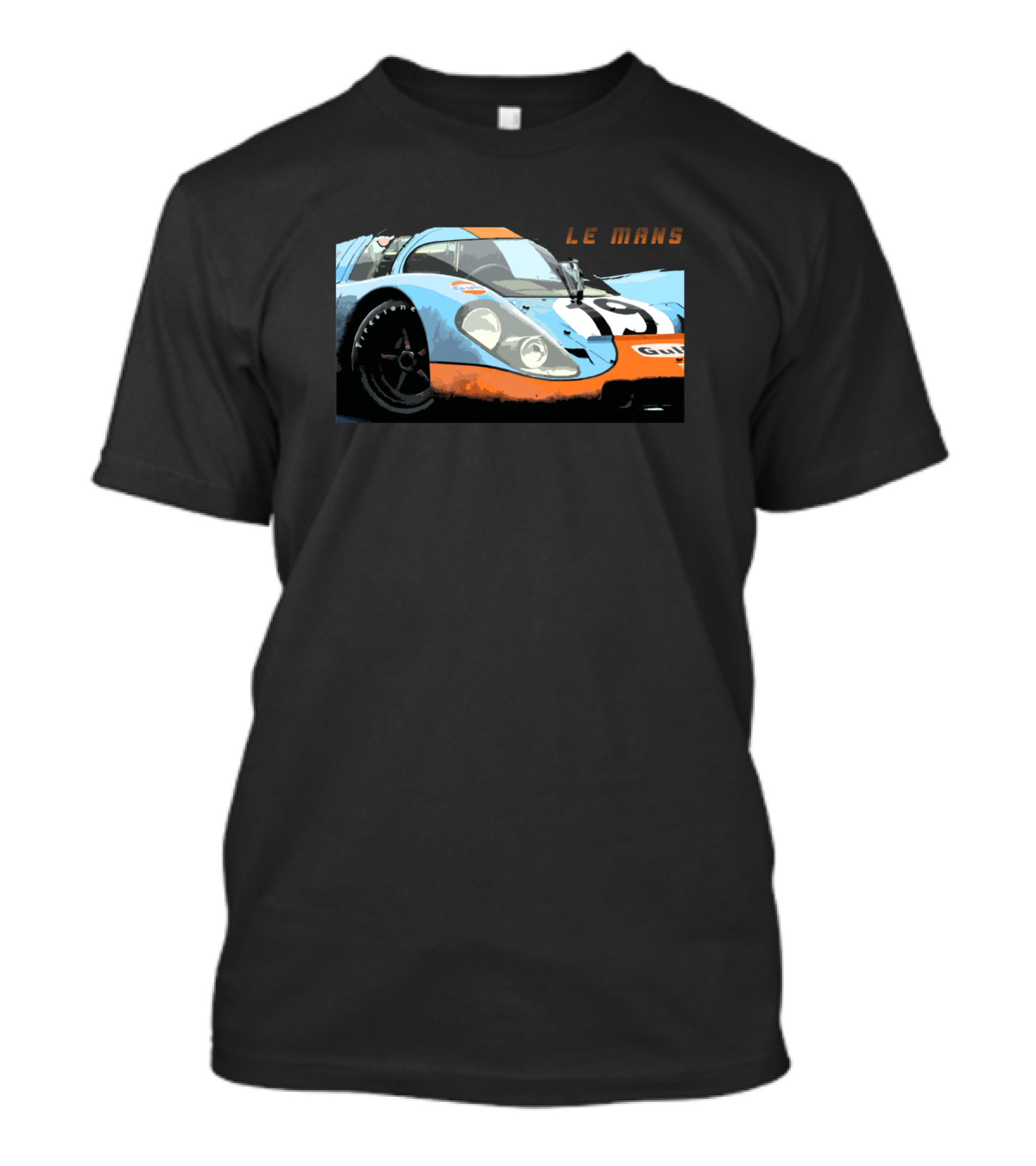 Le Mans Vintage 917 Racer Gulf Racing Car T-Shirt