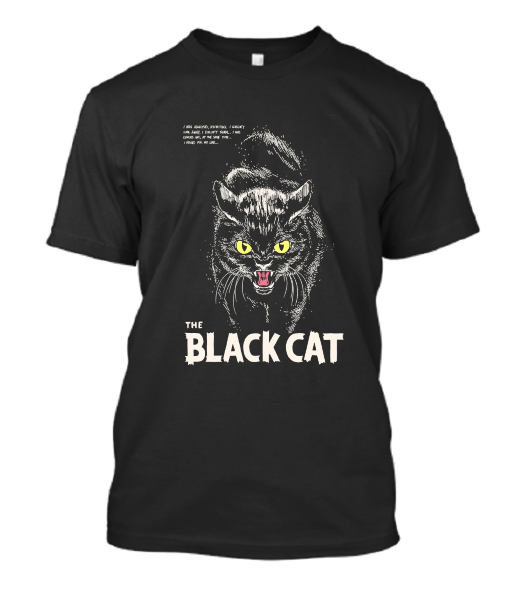 The Black Cat Cute Funny Cat People T-Shirt