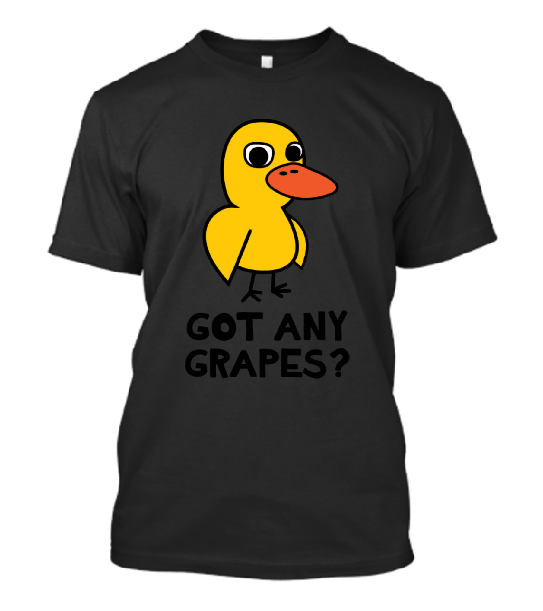 Got Any Grapes Duck Meme Yellow Cartoon Bird T-Shirt