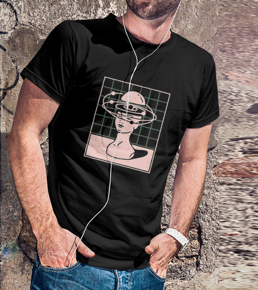 Head Full Of Thoughts Astronaut Cosmic Orbit T-Shirt