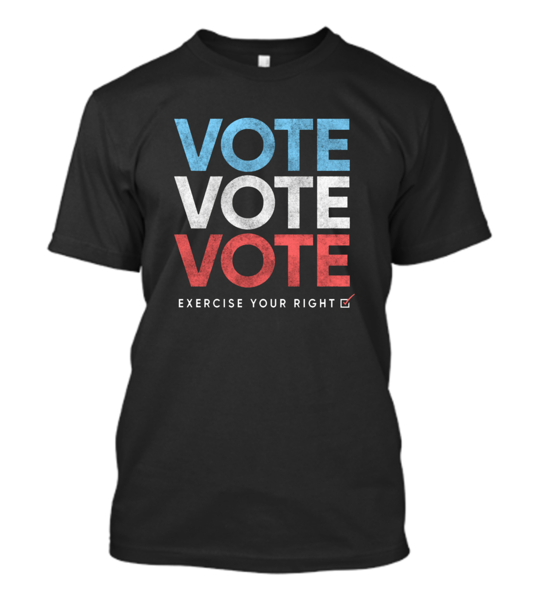 Retro Distressed Vote Exercise Your Right T-Shirt