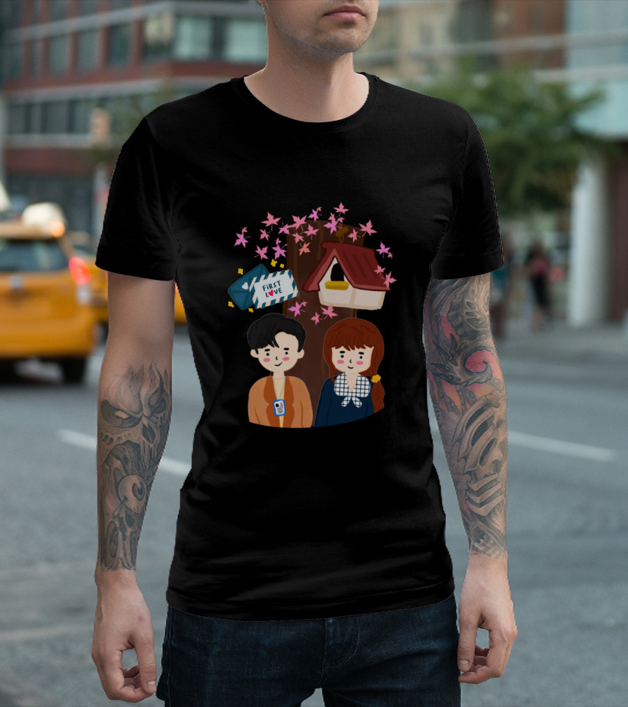 Start Up Kdrama Love Letter Kim Seon First Love Birdhouse Blossoms T-Shirt