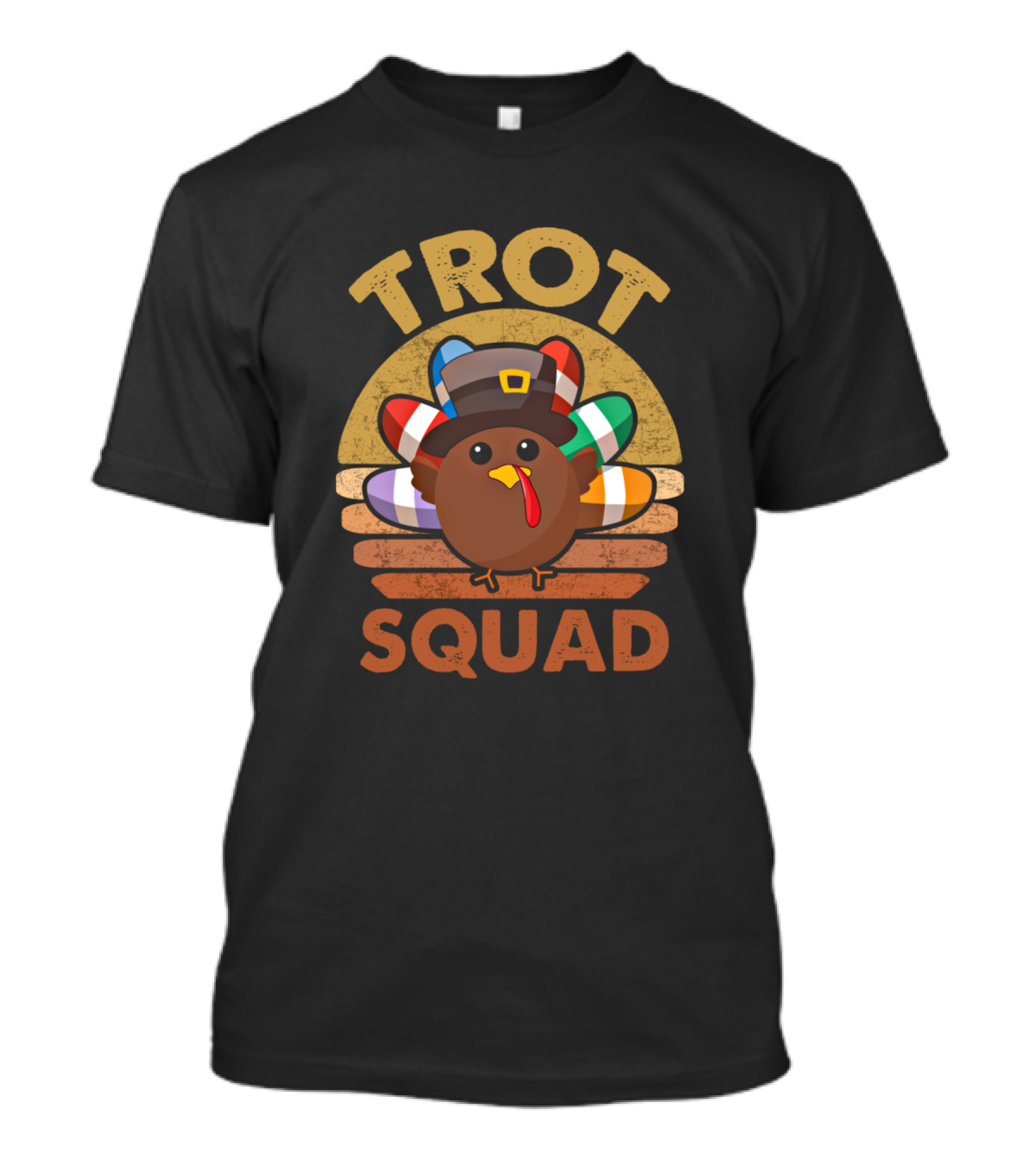 Trot Squad Turkey Pilgrim Thanksgiving Team T-Shirt