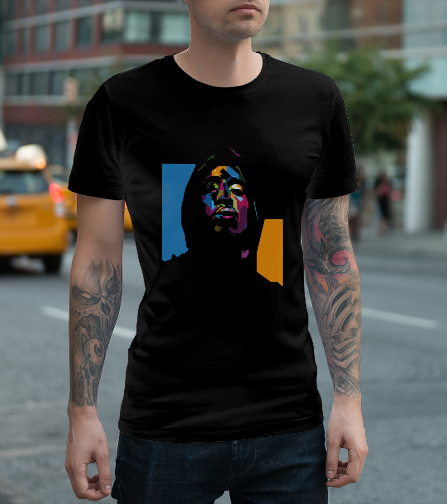 Tupac Hoodie Colorful Pop T-Shirt