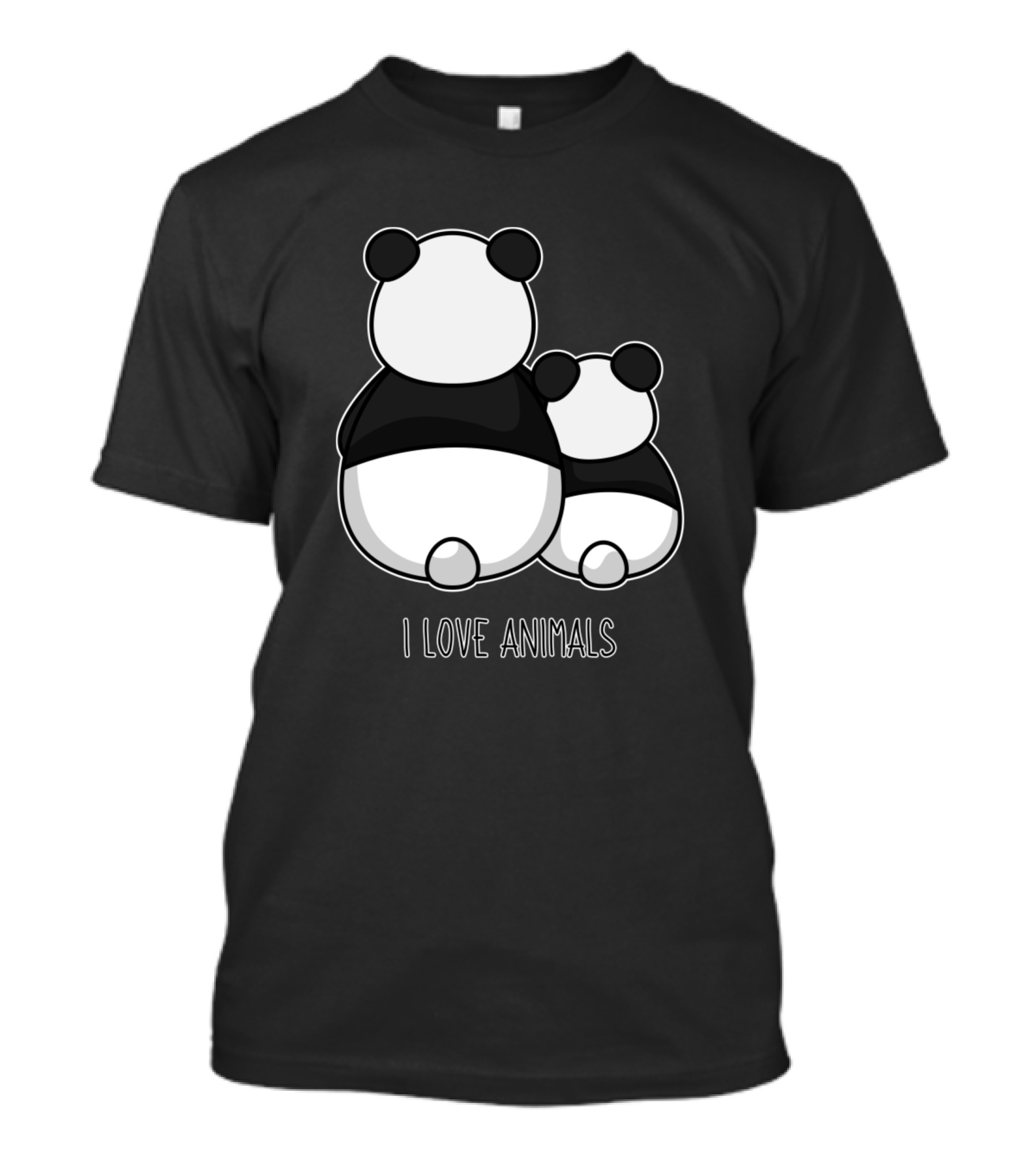 Animal Lover Vegan Panda I Love Animals Welfare T-Shirt