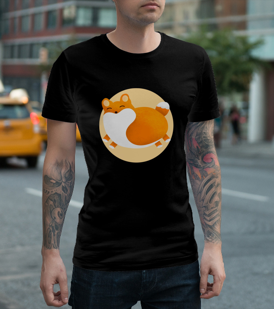 Cute Happy Fox Joyful Expression Vibrant Colors T-Shirt