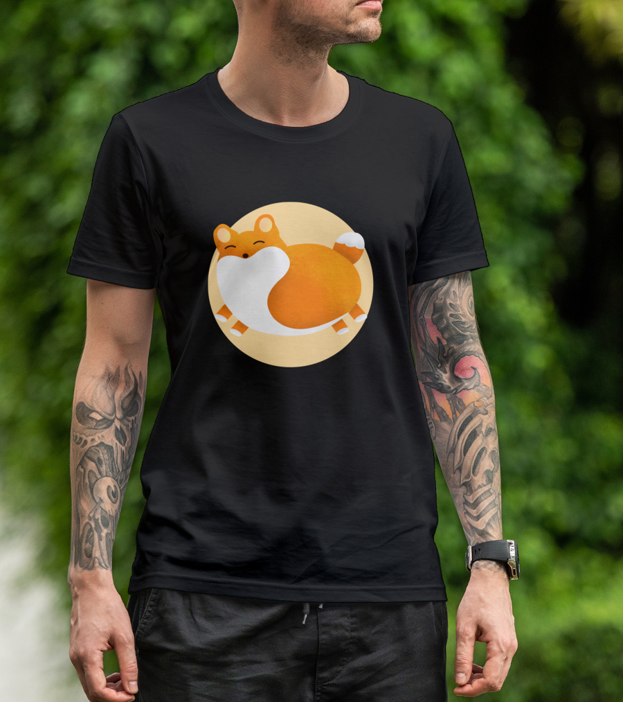 Cute Happy Fox Joyful Expression Vibrant Colors T-Shirt