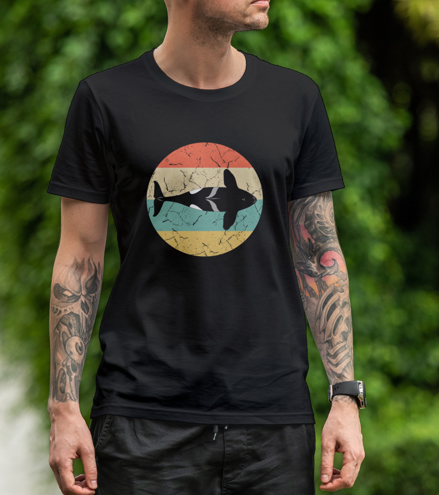 Vintage Orca Lovers Family Funny Killer T-Shirt