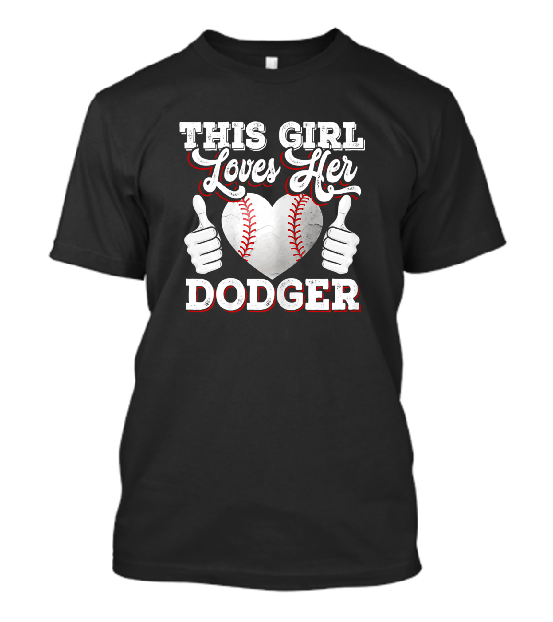 This Girl Loves Her Dodger Baseball T-Shirt