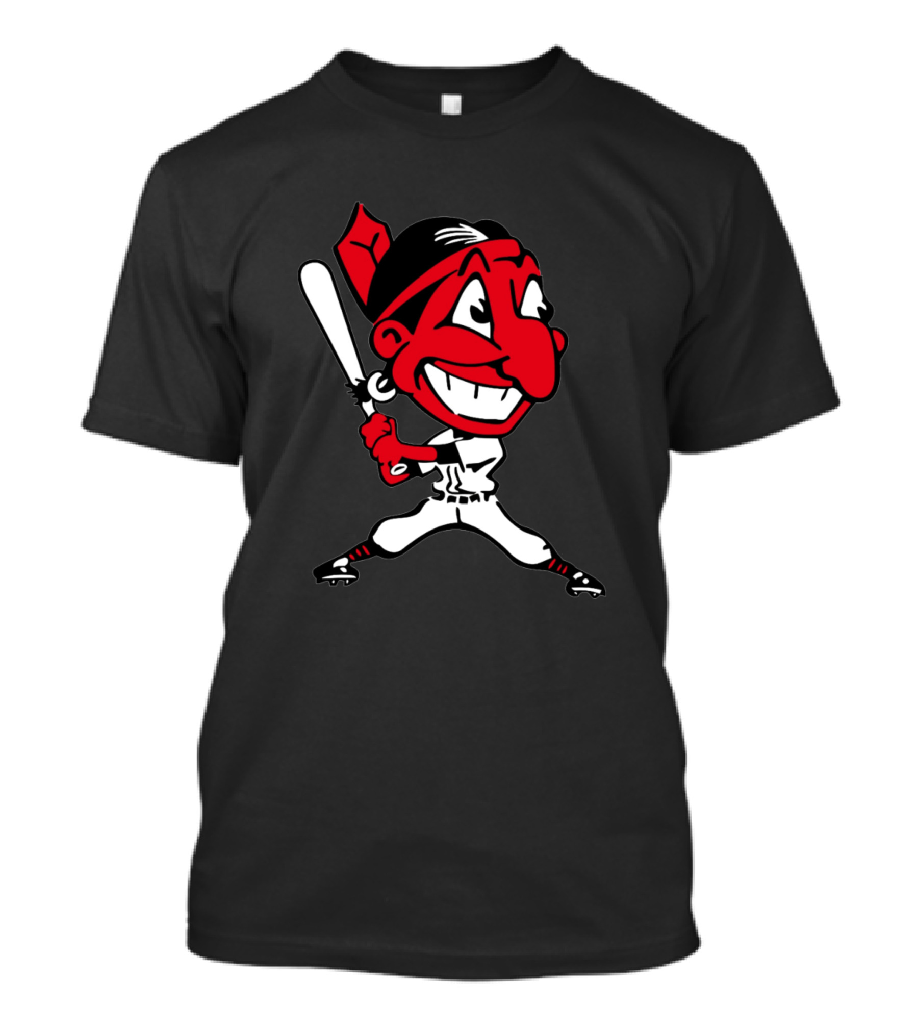 Indians Retro 1946 Precision Cut Decal Baseball T-Shirt