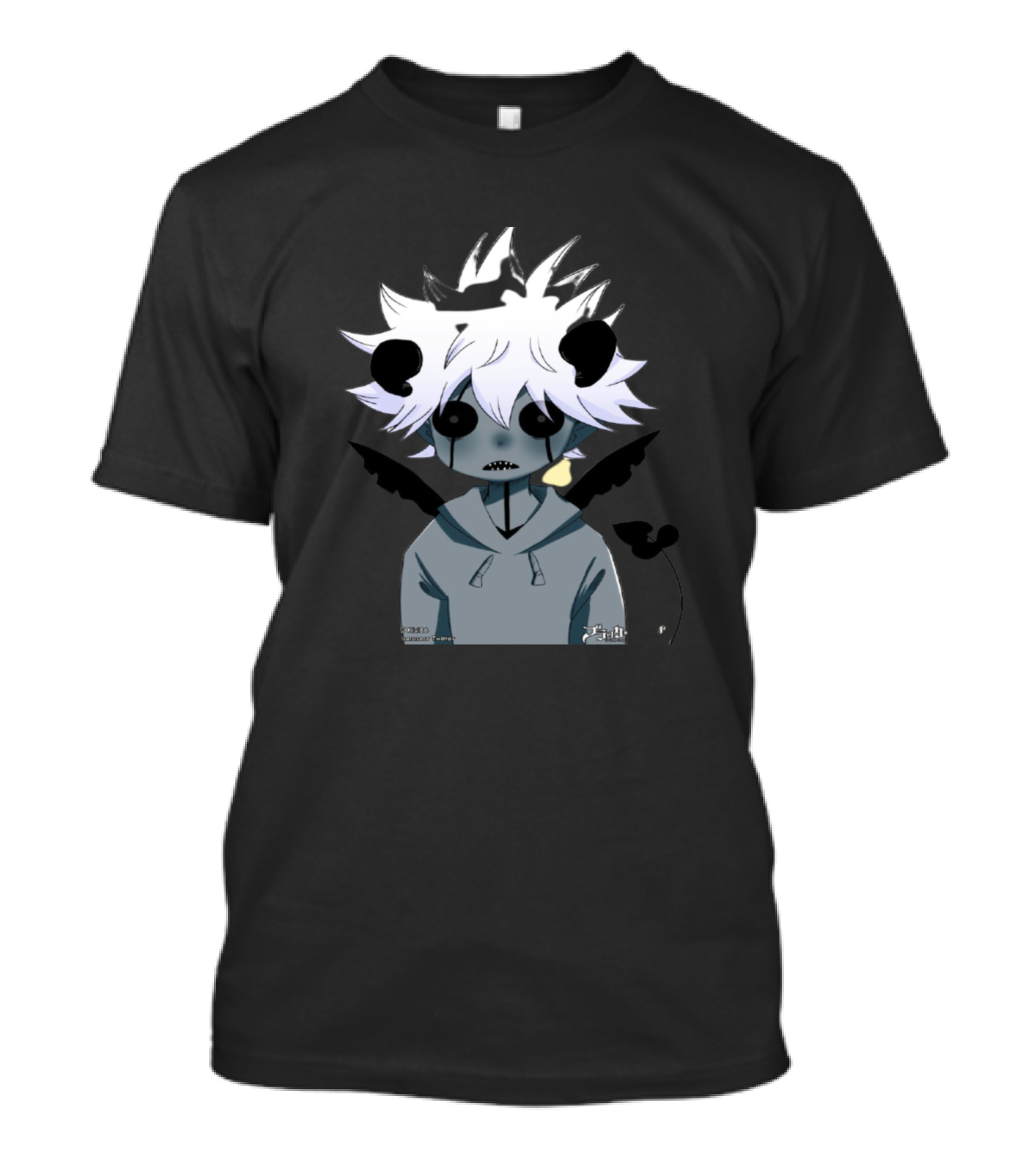 Liebe Kawaii Demon Black Clover Chibi Character With Wings And White Hair T-Shirt