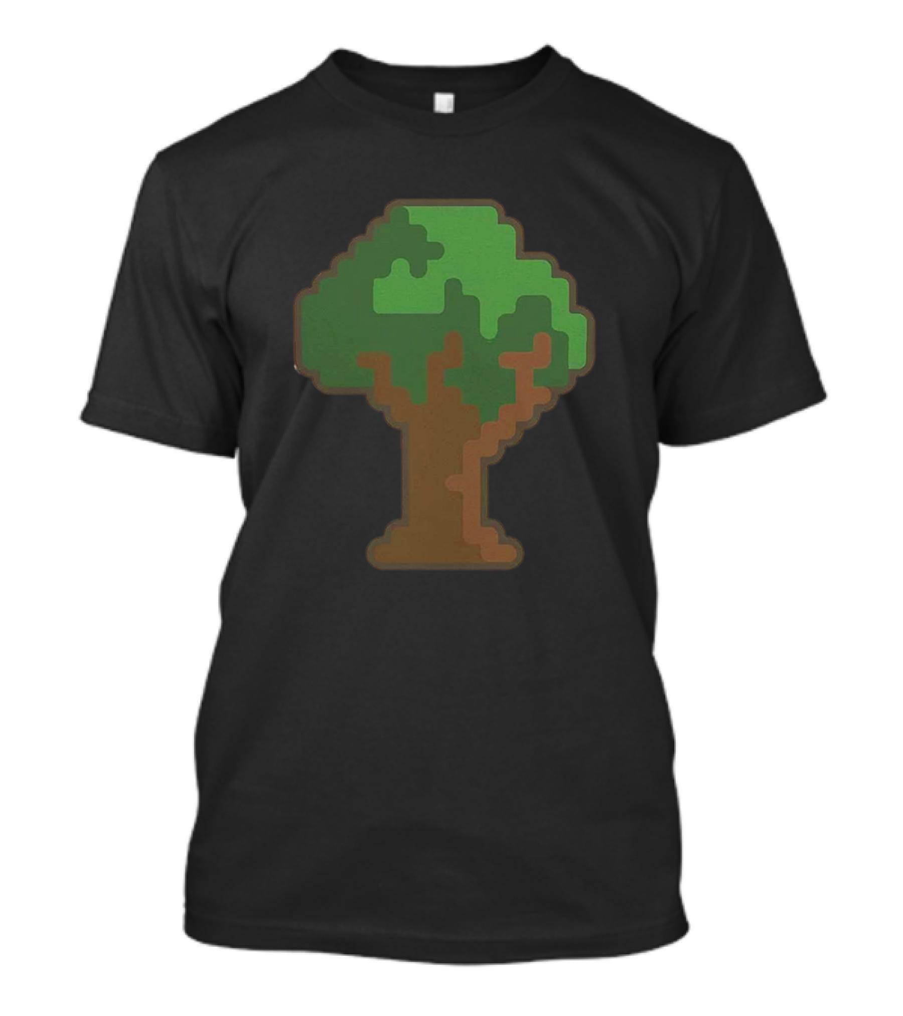 Pixel Tree Design Osrs Retro Gaming T-Shirt
