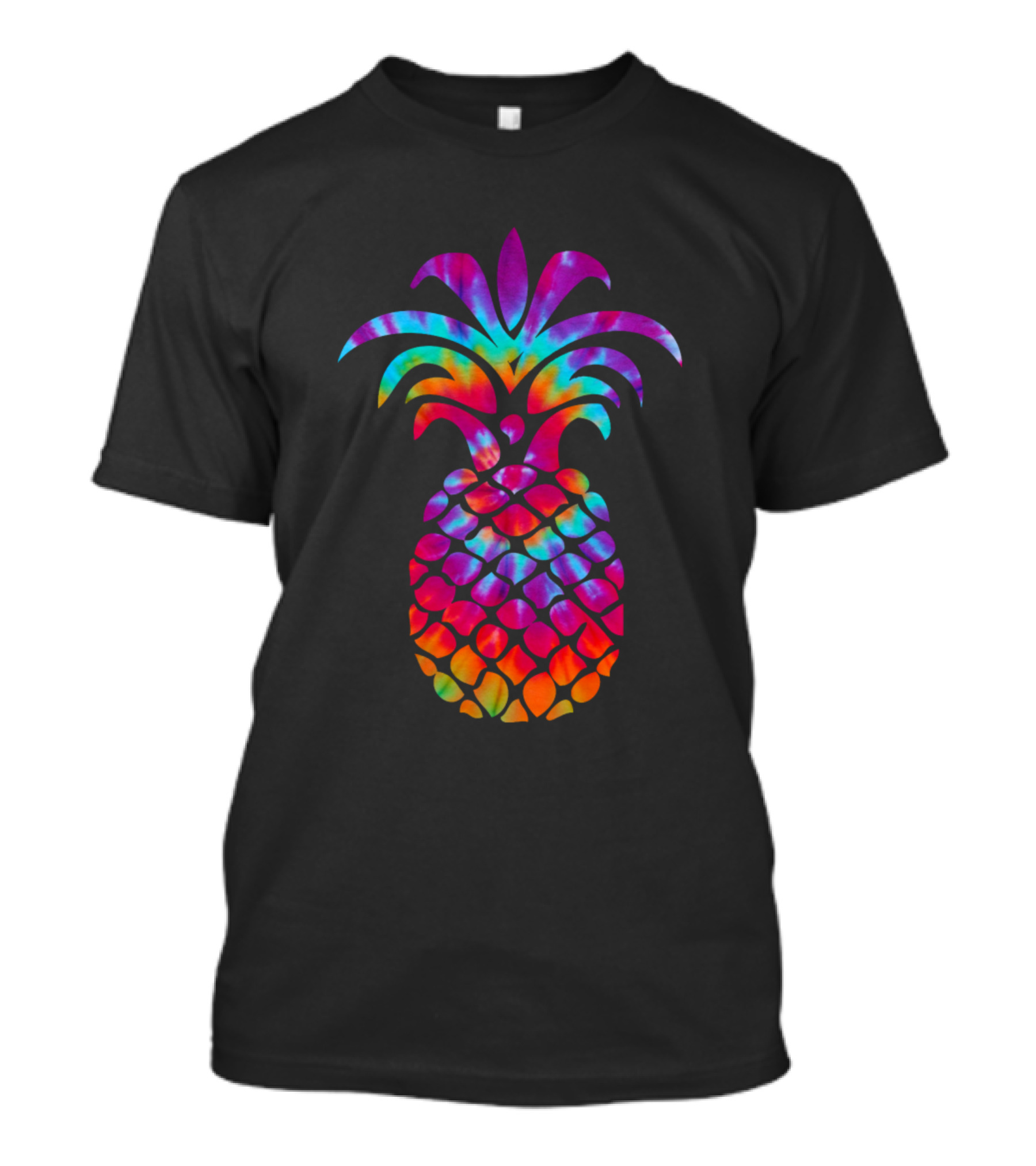 Pineapple Tie-Dye Hippie Colors Burst T-Shirt