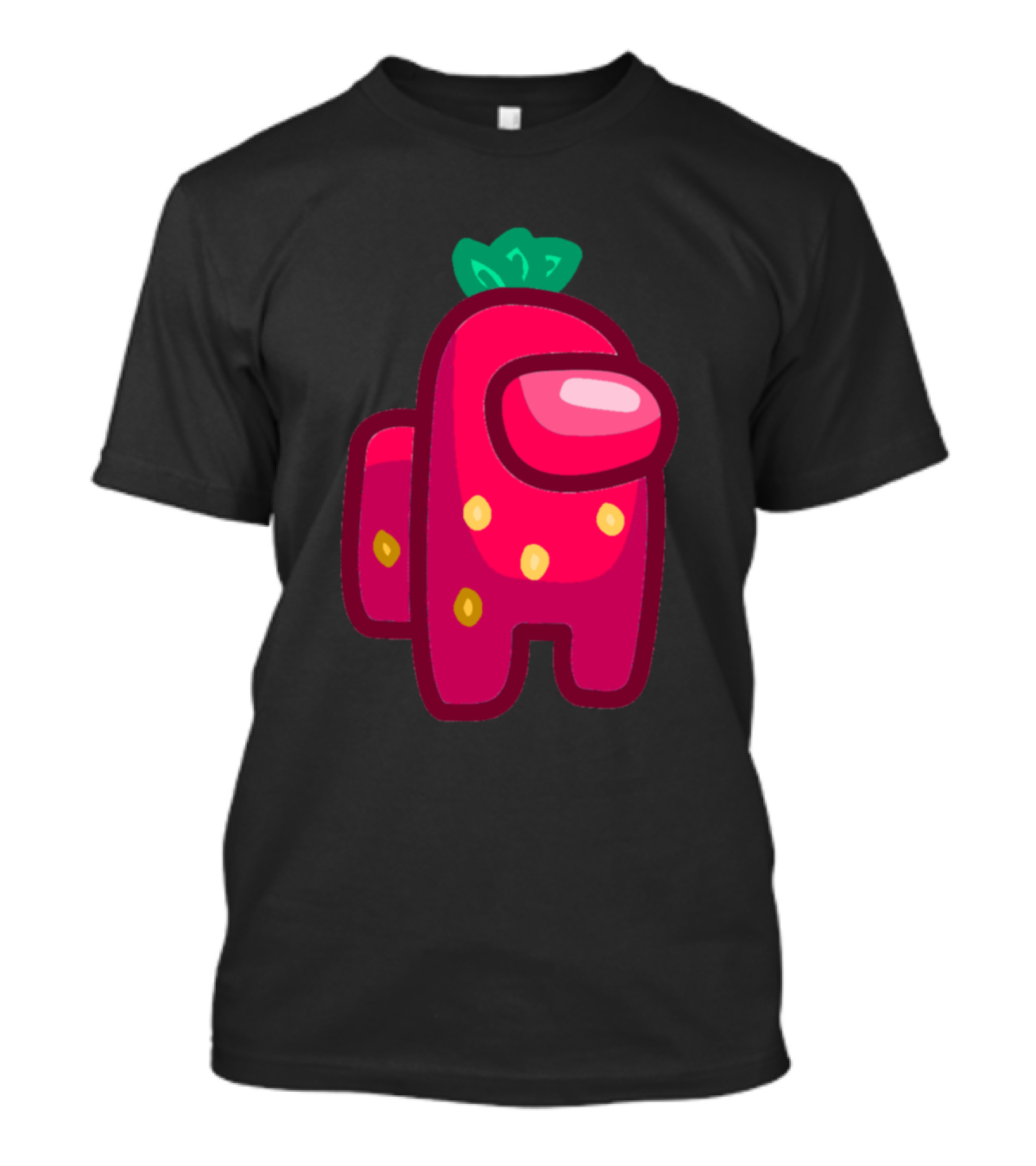 Strawberry Impostor Among Us Game Character T-Shirt
