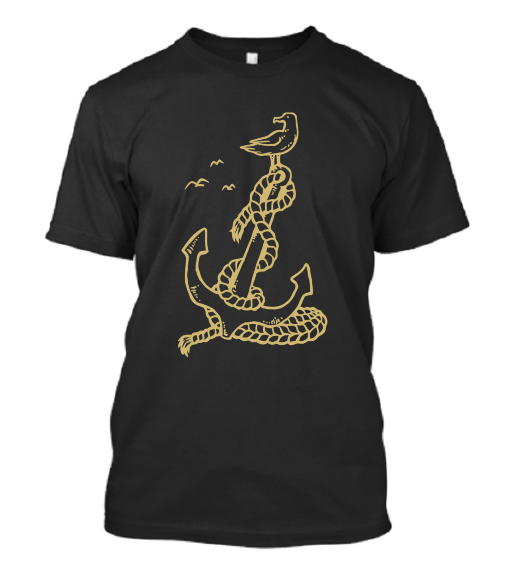 Anchor Bird Nautical Rope Seagull T-Shirt