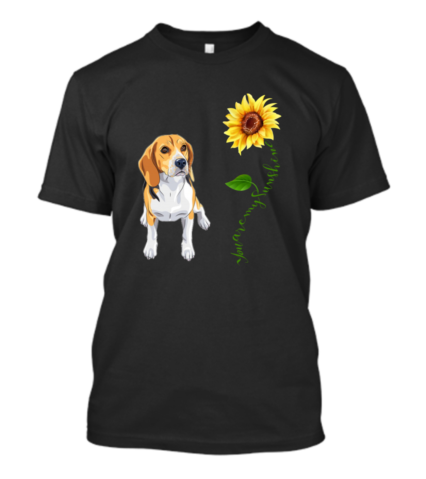 Beagle With Sunflower You Are My Sunshine T-Shirt