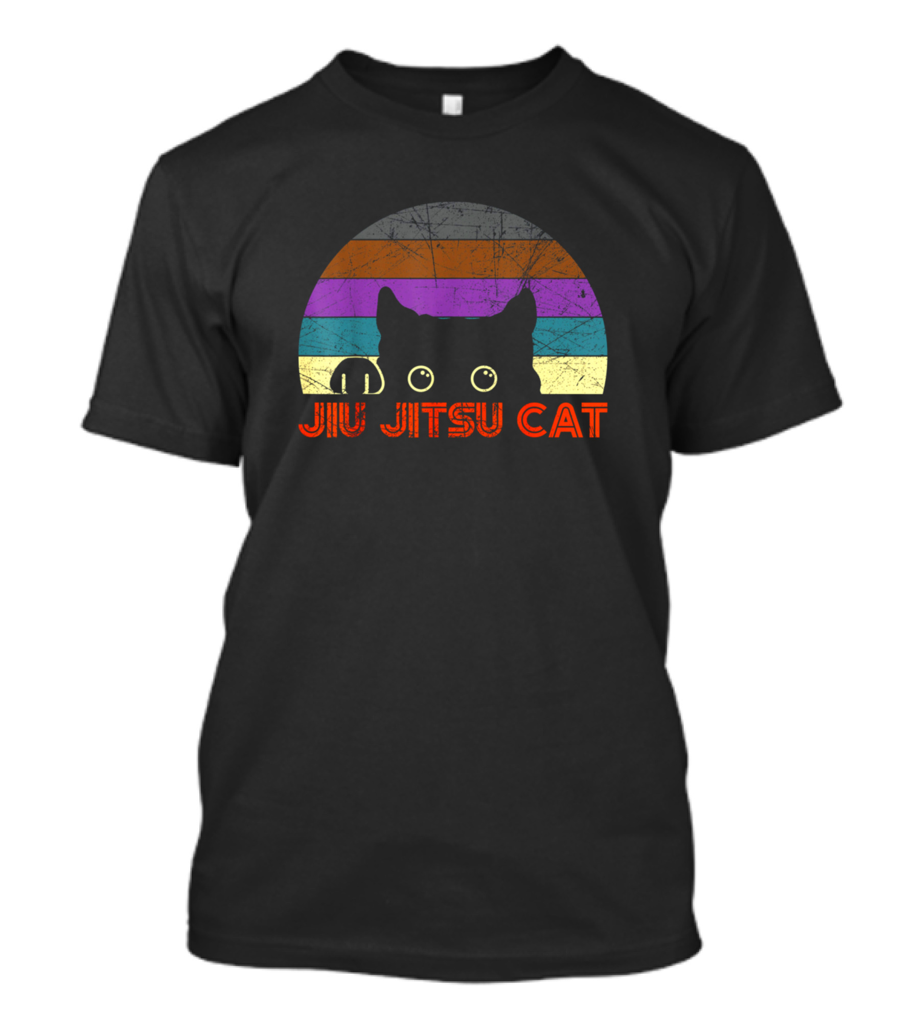 Jiu Jitsu Cat Brazilian Jiu Jitsu MMA Funny Clothing T-Shirt