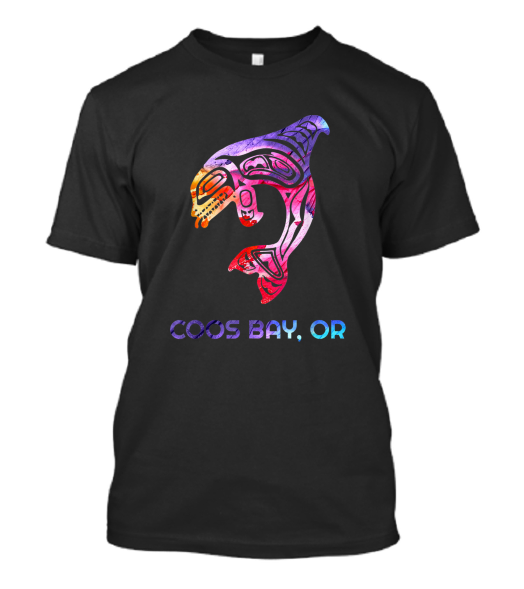 Coos Bay Oregon Tribal Orca Killer Whale T-Shirt