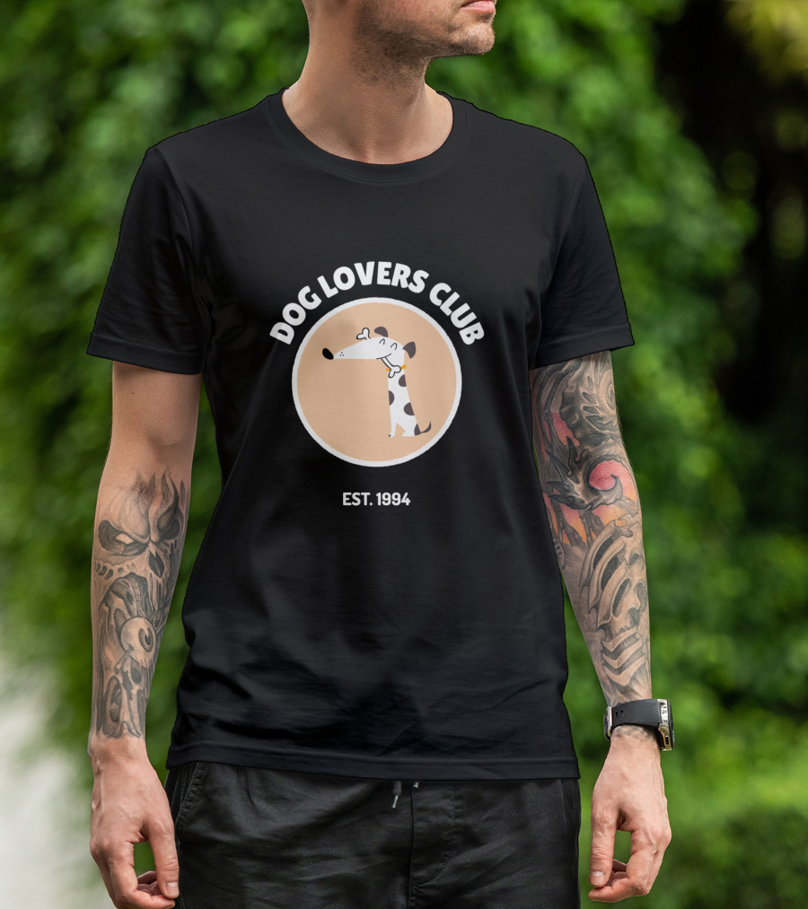 DOG LOVERS CLUB EST. 1994 Cute Dog Design927 T-Shirt