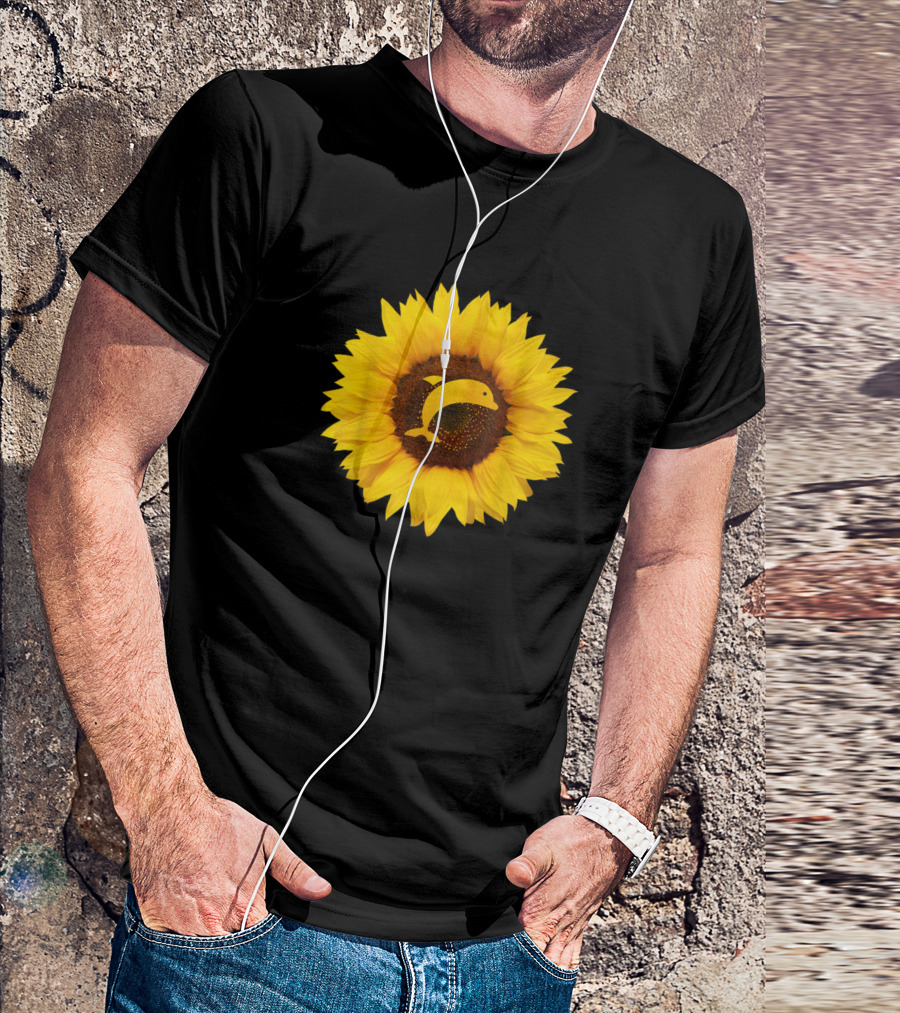 Dolphin Beluga Orca Sunflower Ocean Harmony T-Shirt