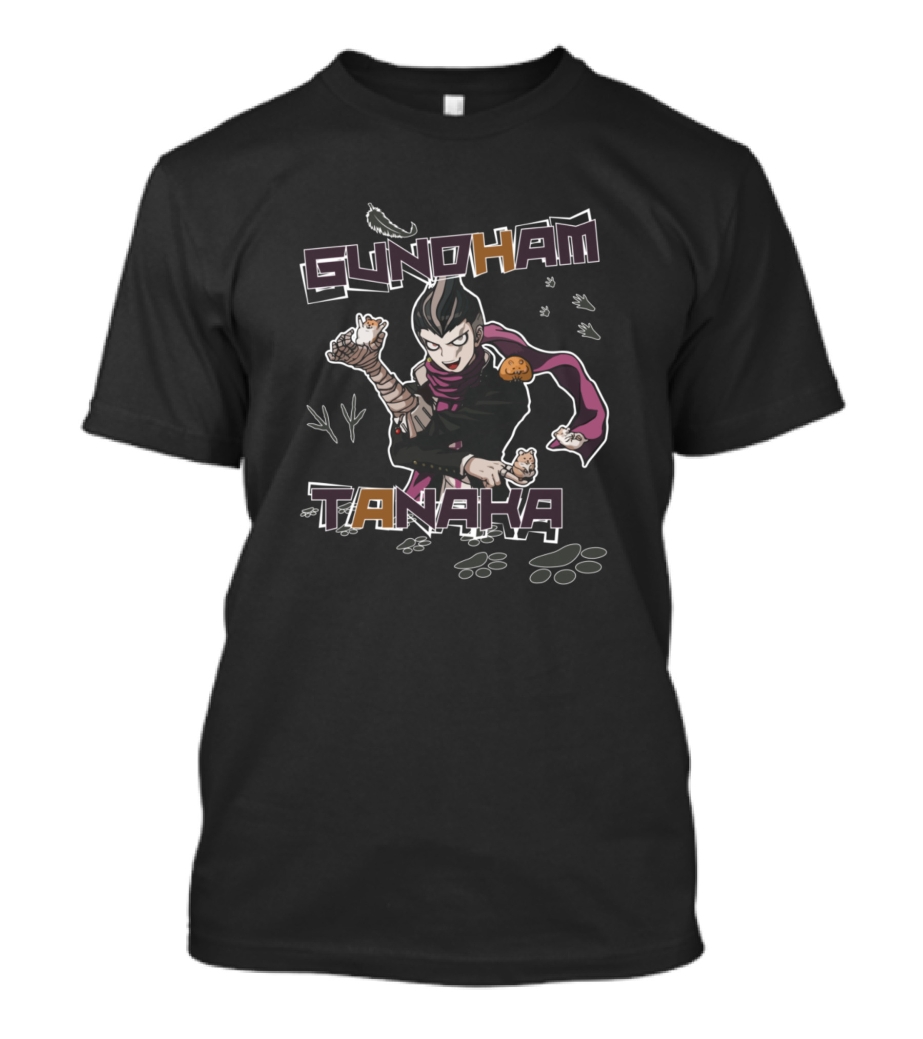 Gundham Tanaka With Hamsters And Stylish Scarf T-Shirt