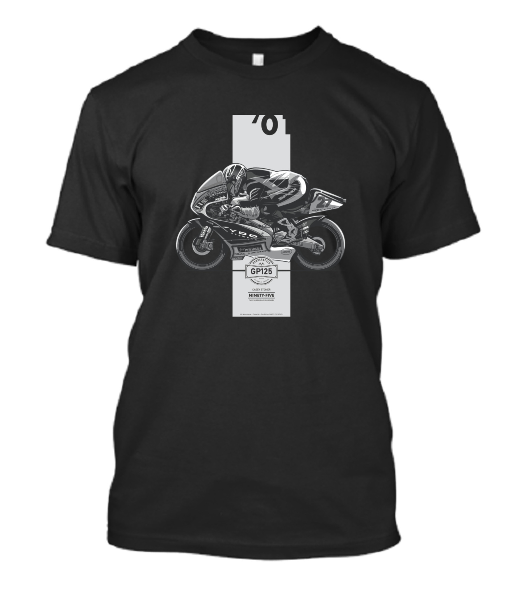 History Of Success 2001 Casey Stoner GP 125 Racing Legend Seventy-One Ninety-Five T-Shirt