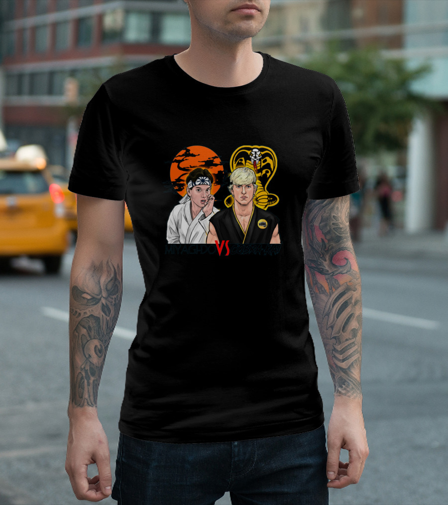 Miyagi-Do VS Cobra Kai Johnny Vs Daniel For Light T-Shirt
