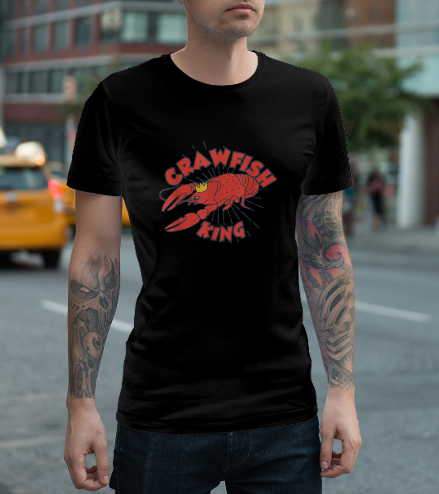 Crawfish King Louisiana Mens Crawfish King For Bo T-Shirt