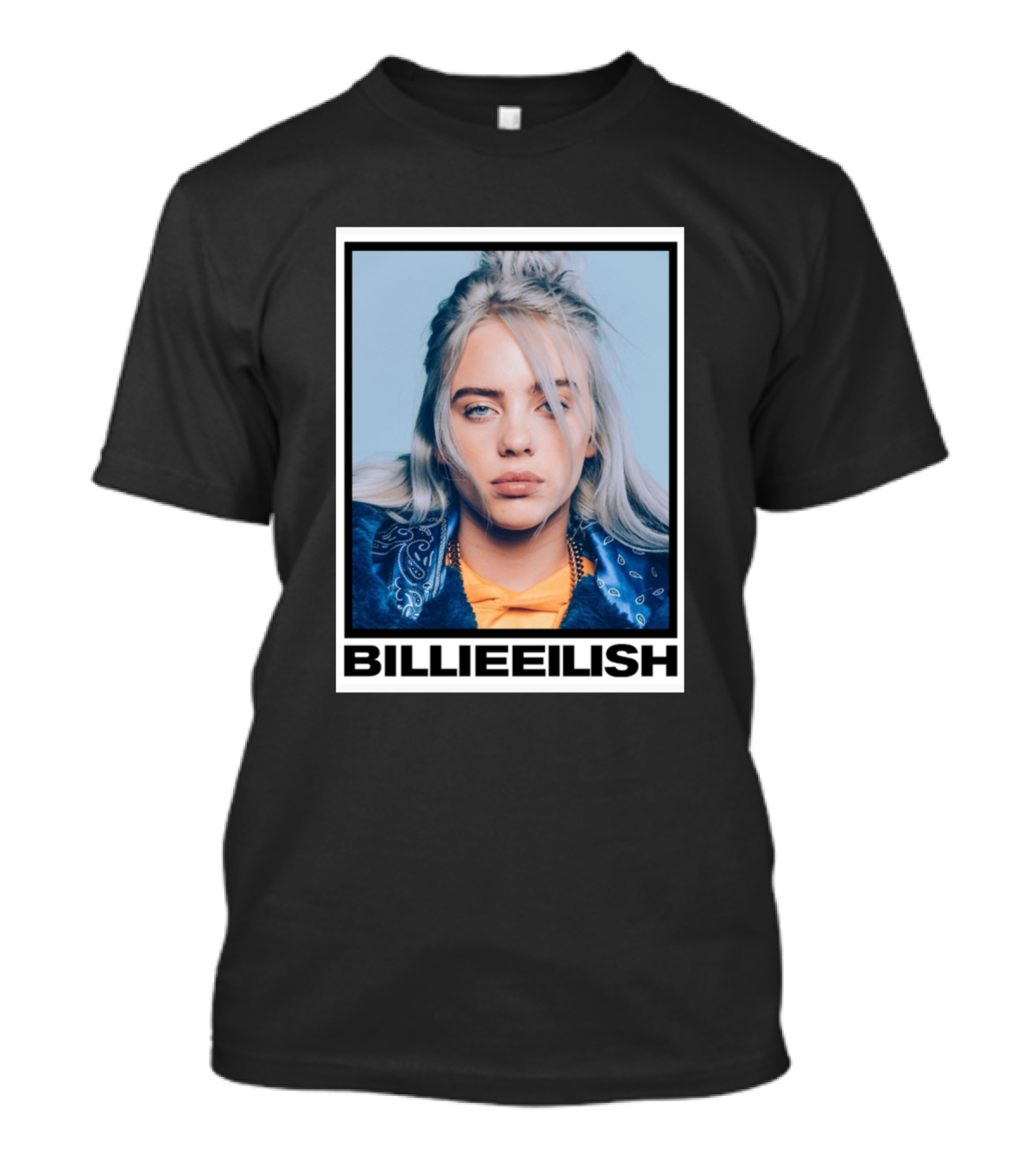 Billie Eilish Blue Bandana T-Shirt