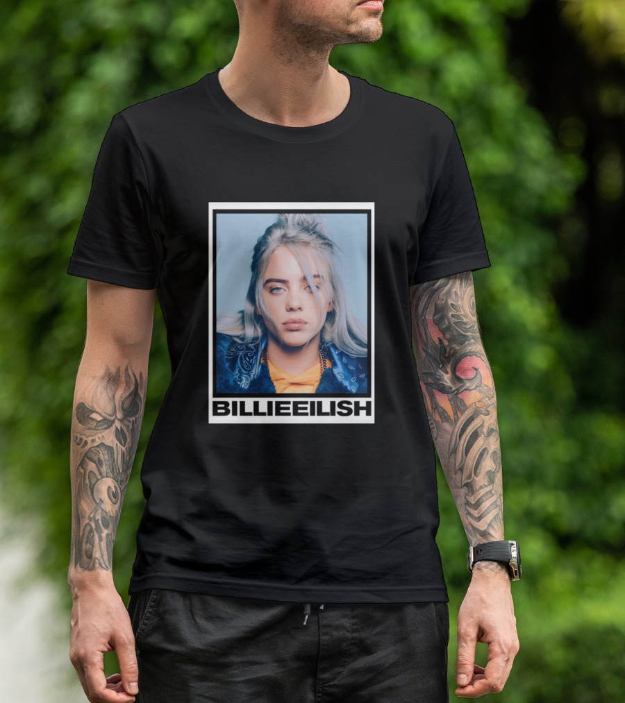 Billie Eilish Blue Bandana T-Shirt
