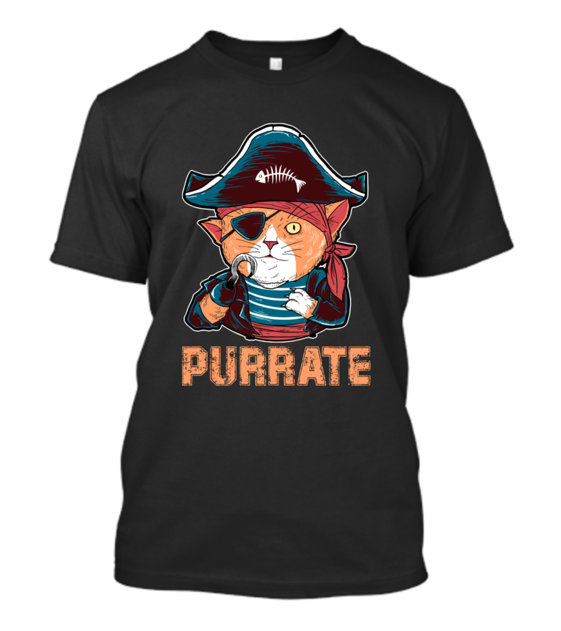 Purrate Pirate Cat Funny For Cat Lovers T-Shirt