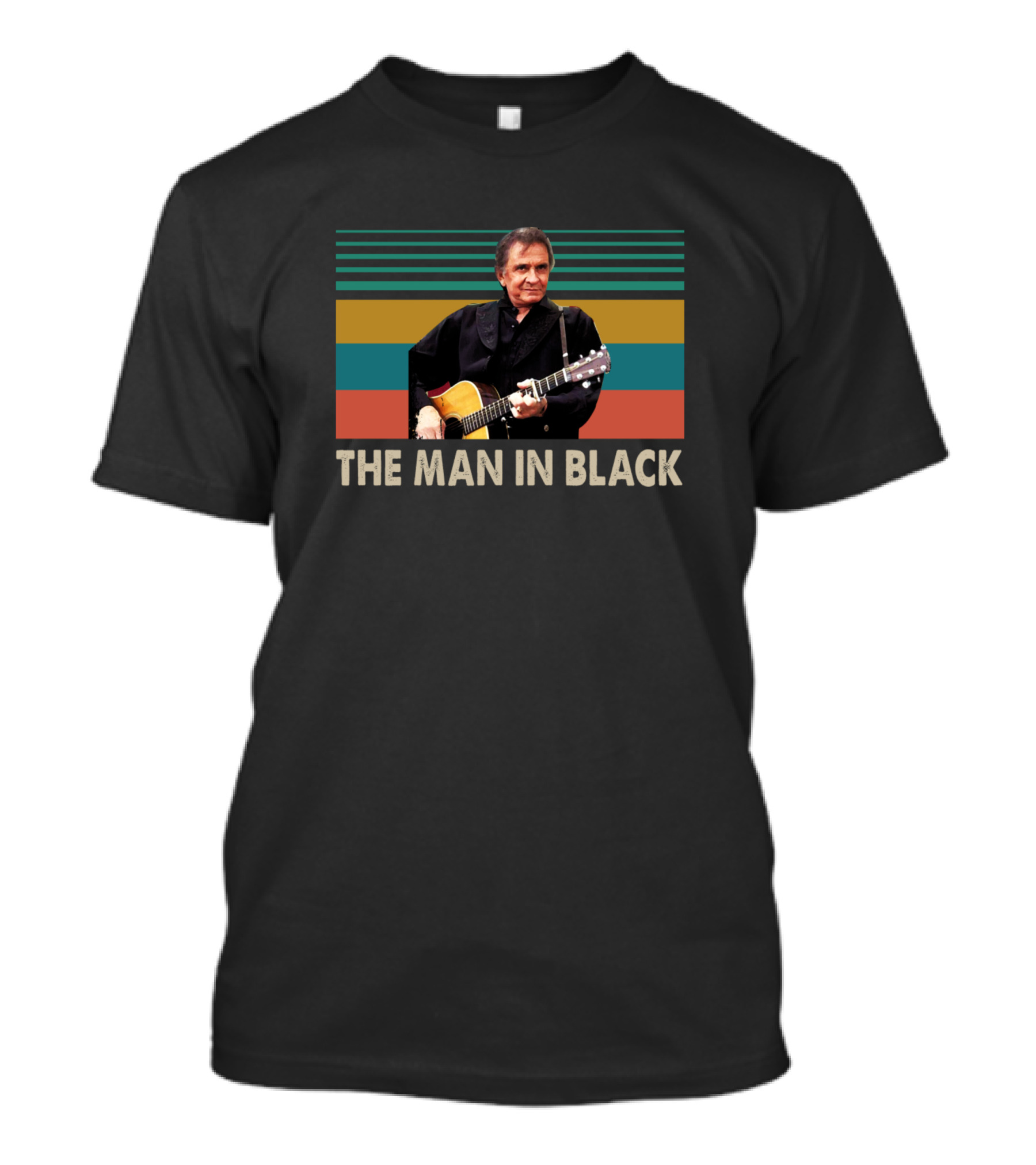 Johnny Cash Retro The Man In Black T-Shirt