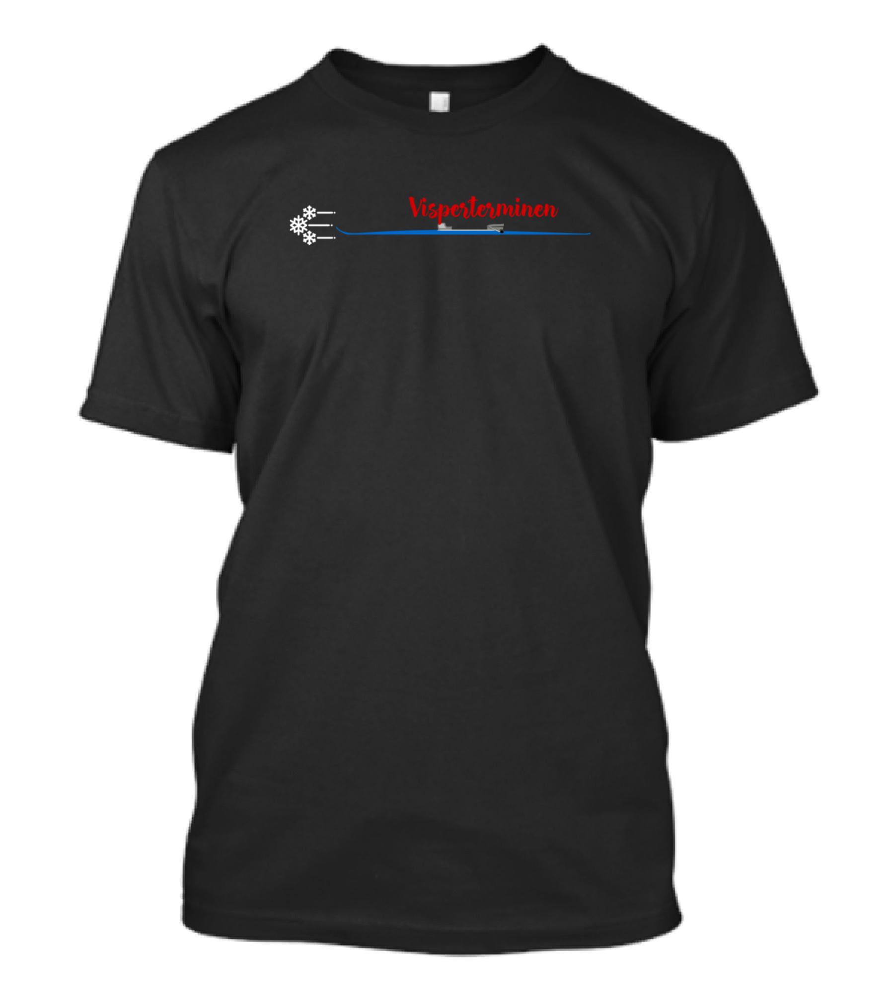 Visperterminen Ski Switzerland Snowflakes And Skis T-Shirt