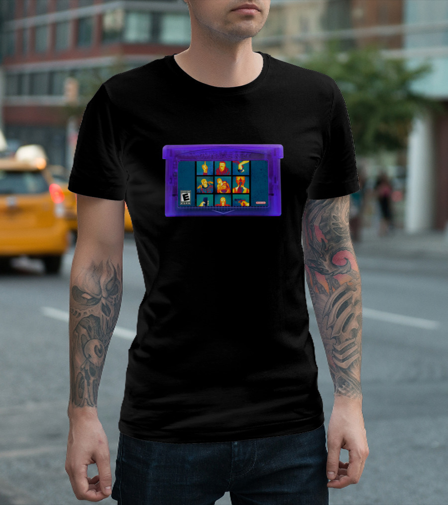 Slowthai Skepta Gba Cartridge with Thermal Imagery and ESRB Rating T-Shirt