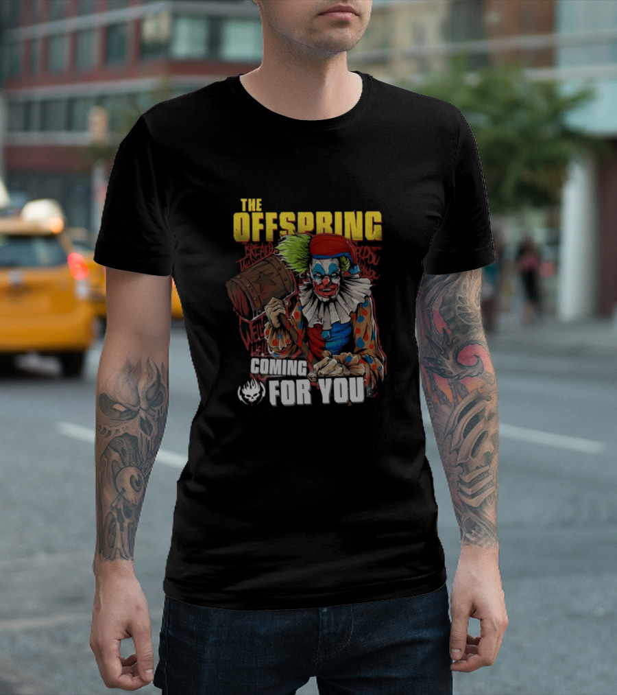 The Offspring Coming For You Creepy Clown T-Shirt