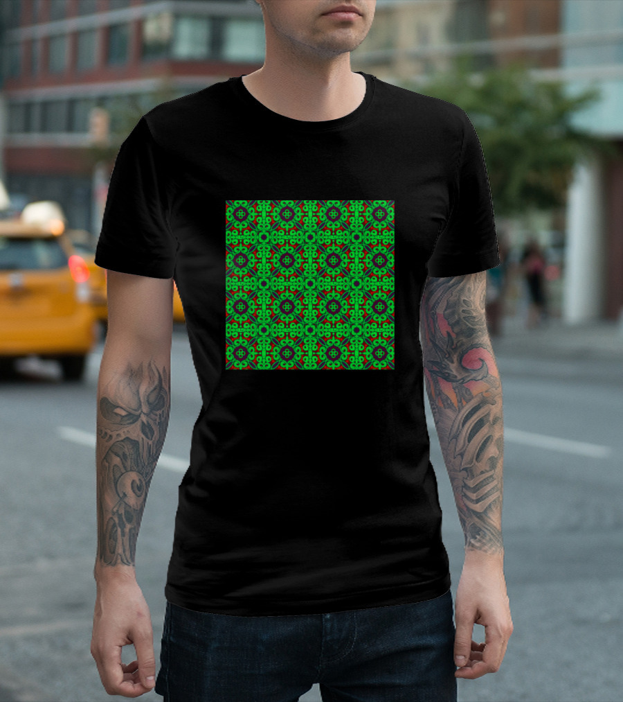 The Green Red Blue Geometric T-Shirt