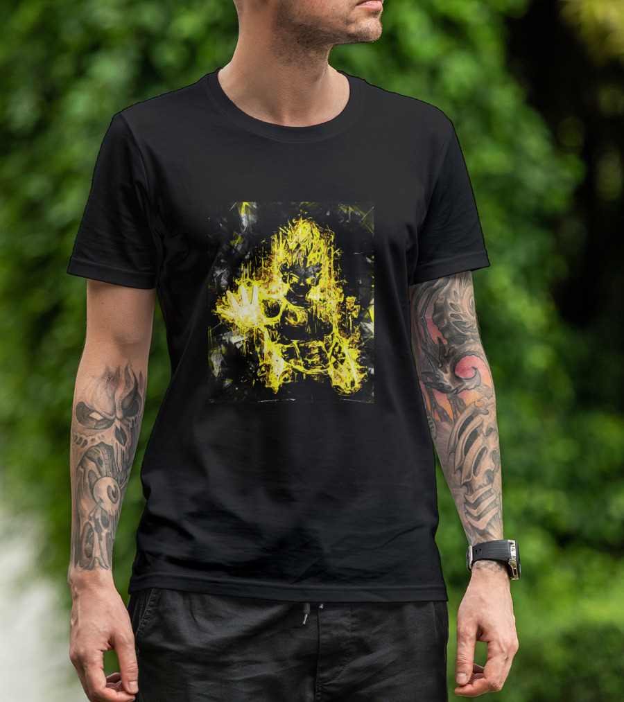 Vegeta Royalty And Pride Super Saiyan Yellow Aura Power T-Shirt