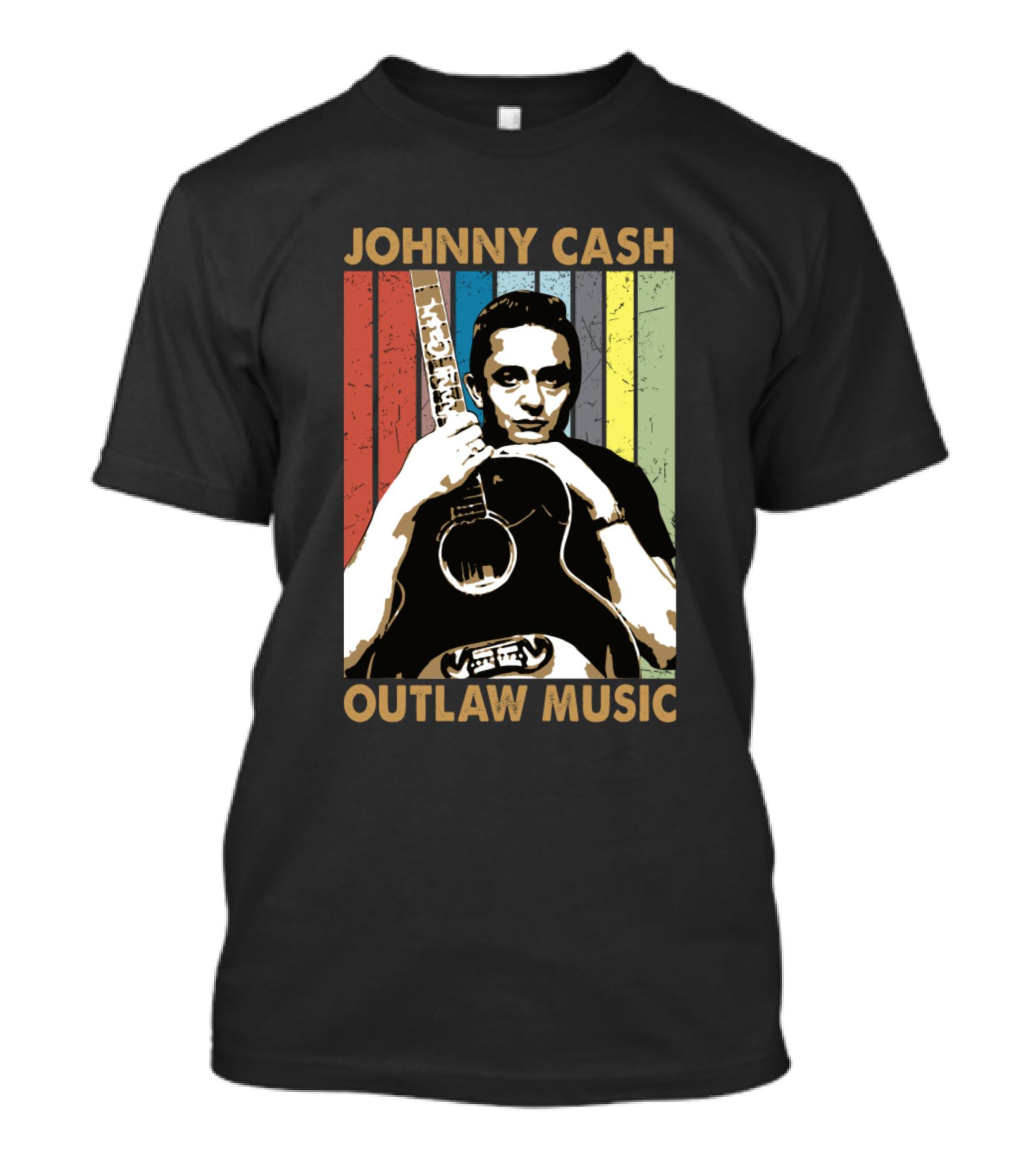 Johnny Cash Outlaw Music Vintage Country T-Shirt